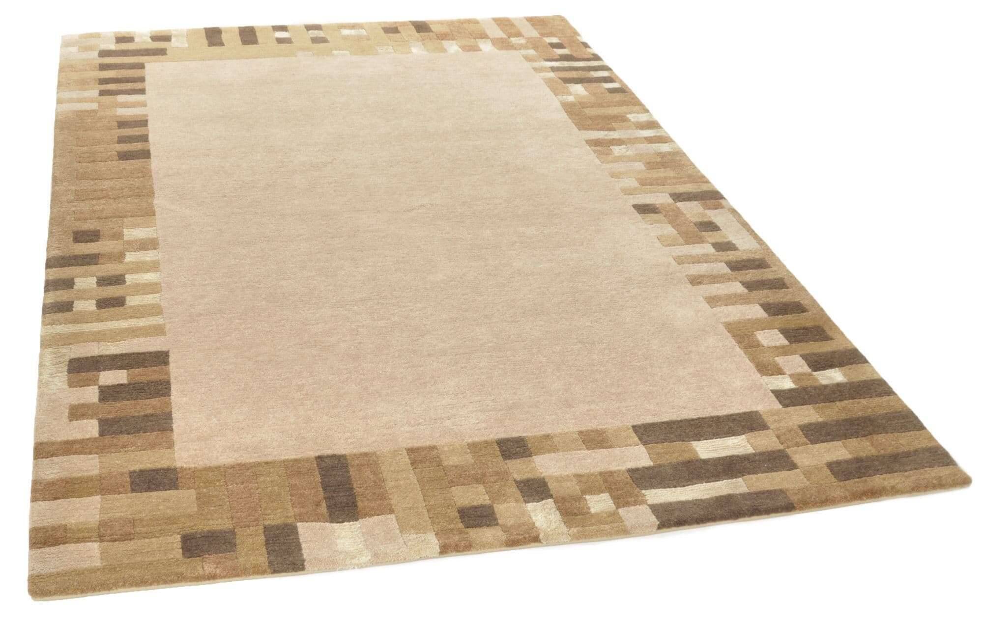 TalongaSilk_RSK570_472camel_110517_2 Handgeknüpfter Nepal Teppich Talonga Silk ca. 162x232 cm