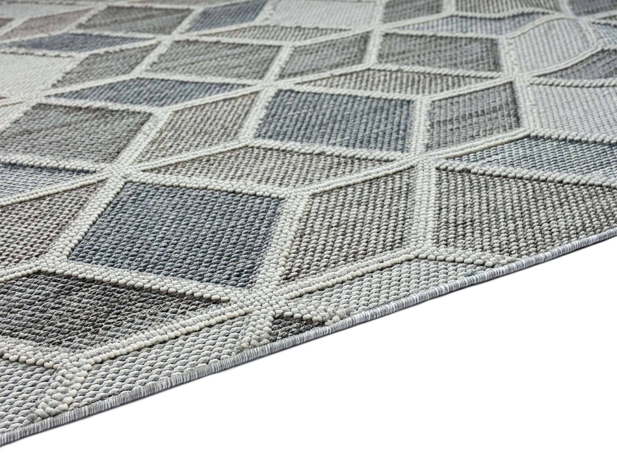 7dba7378-0af9-5ccc-8d97-5d0785f138e0-1 Trevi 6831-224-020 In- und Outdoor Teppich Modern Rauten Grau
