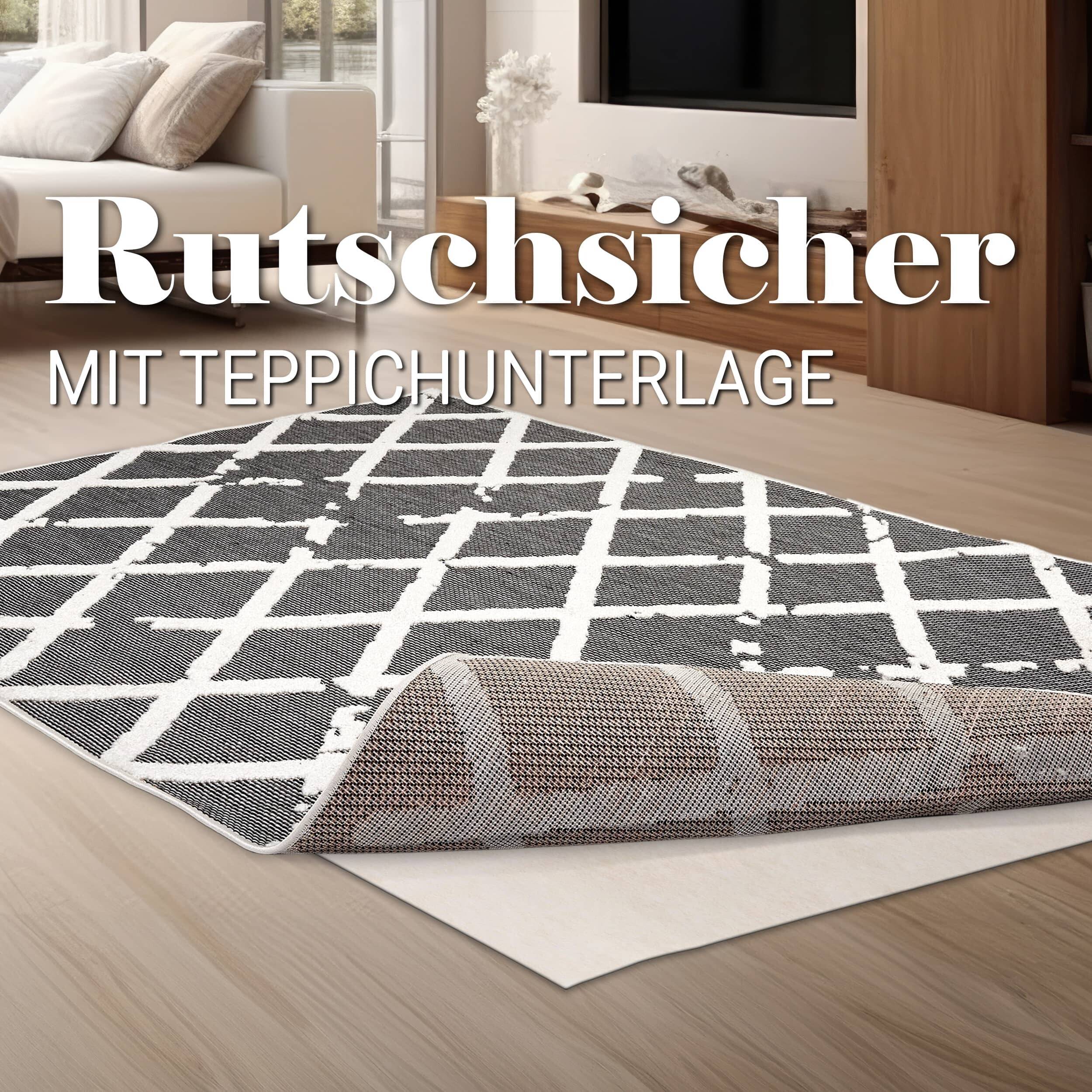 In- und Outdoor Teppich Serina D.251 C.004 Rauten grau/weiß In- und Outdoor Teppich Serina D.251 C.004 Rauten grau/weiß