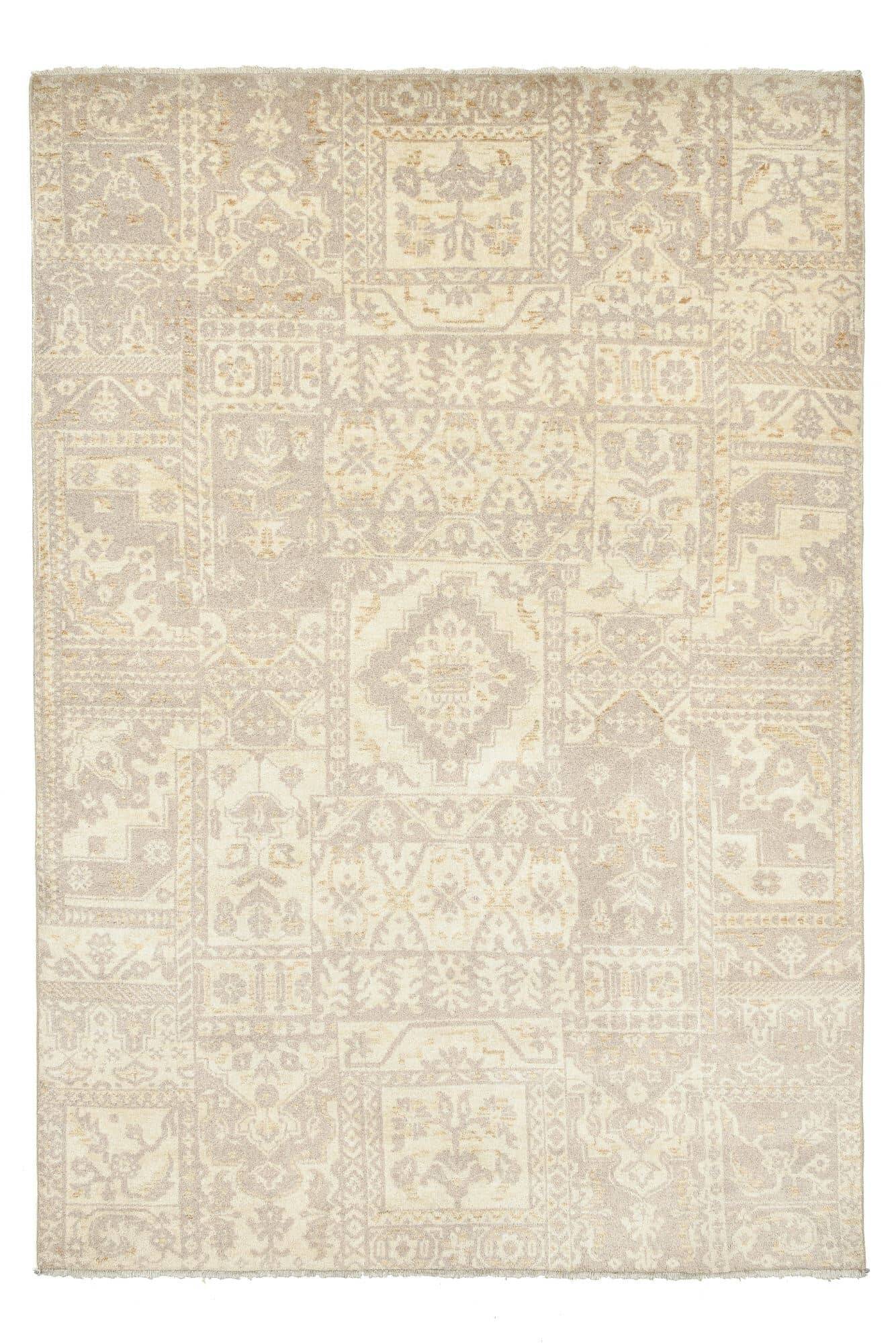 Patchwork Teppich PATCH Handgeknüpft beige 170x240cm Patchwork Teppich PATCH Handgeknüpft beige 170x240cm