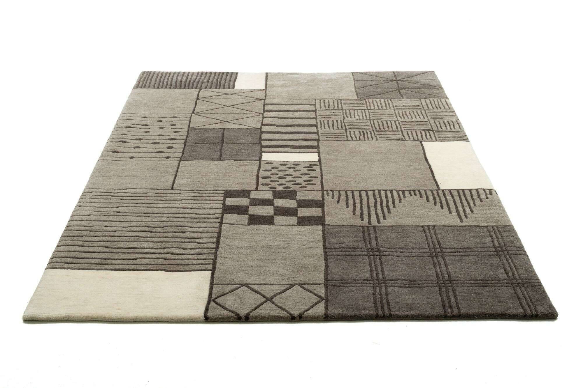baktapur_c3852_560creambrown_413184_22 Nepal Teppich Baktapur Elegance Design Handgeknüpft Wunschmaß