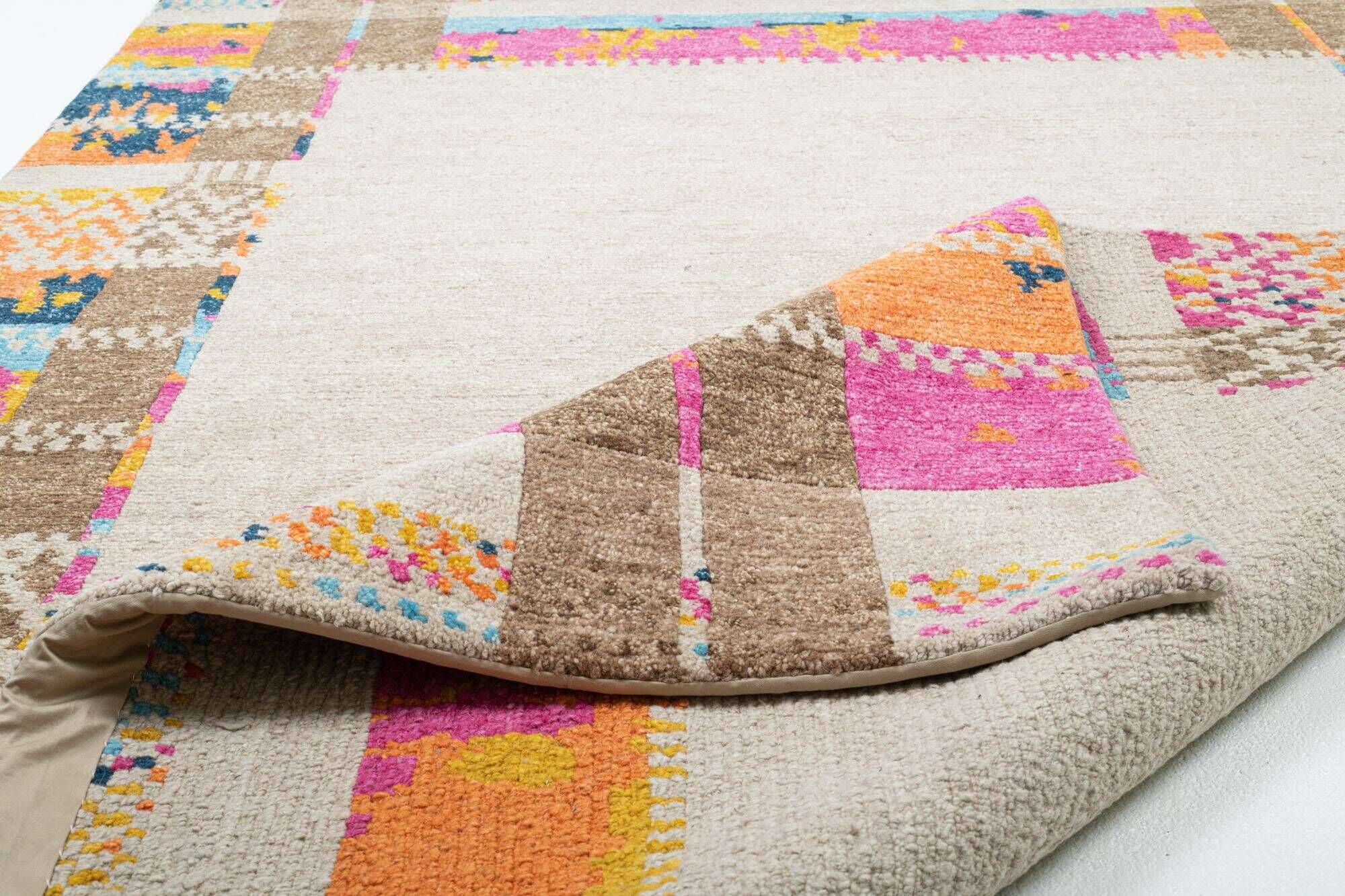 sangri_rs681_115naturalmulti_412501_9 Sangri Teppich Nepal Design RS681 Handgeknüpft Wunschmaße