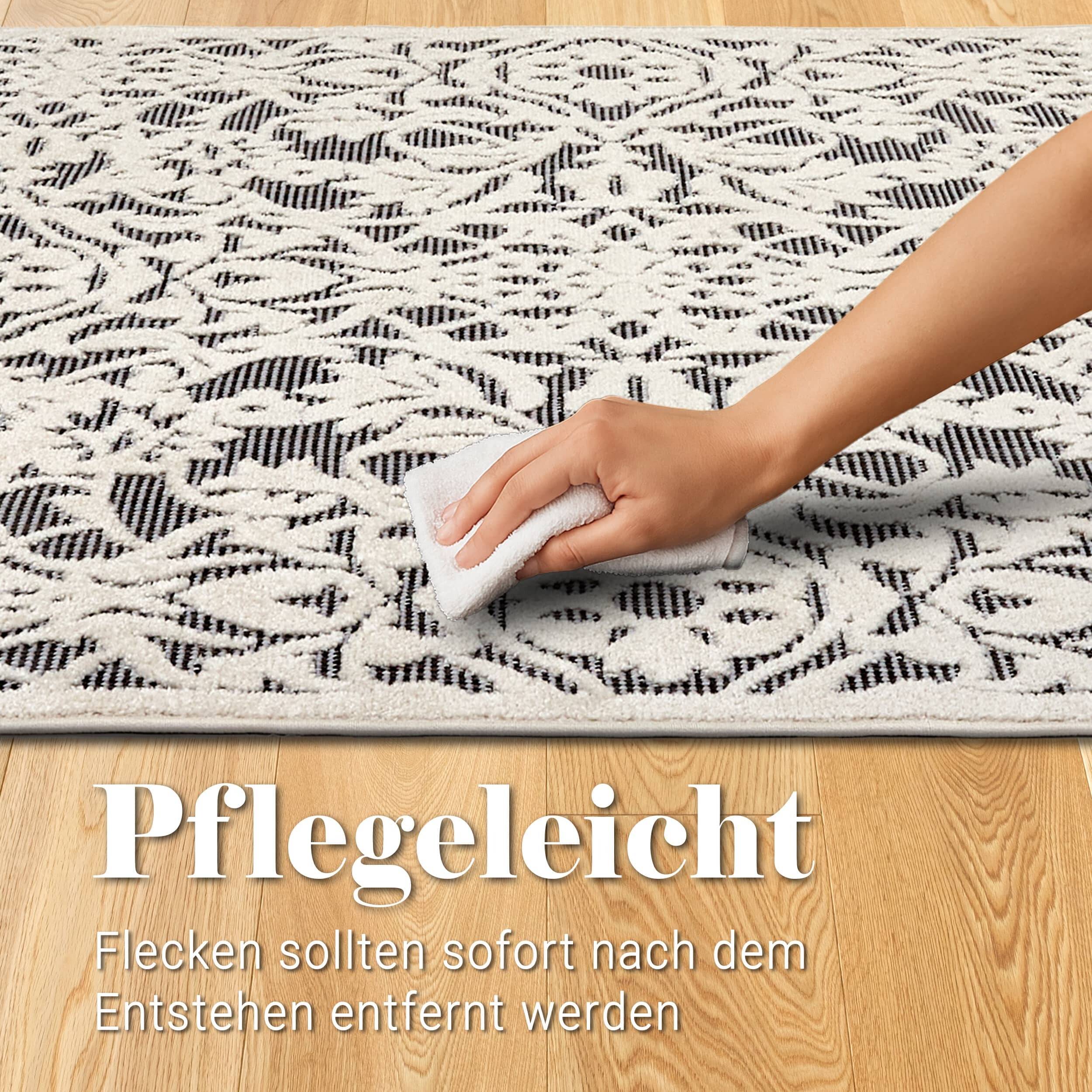 In- und Outdoor Teppich Serina D.253 C.004 Ornamente grau/weiß In- und Outdoor Teppich Serina D.253 C.004 Ornamente grau/weiß