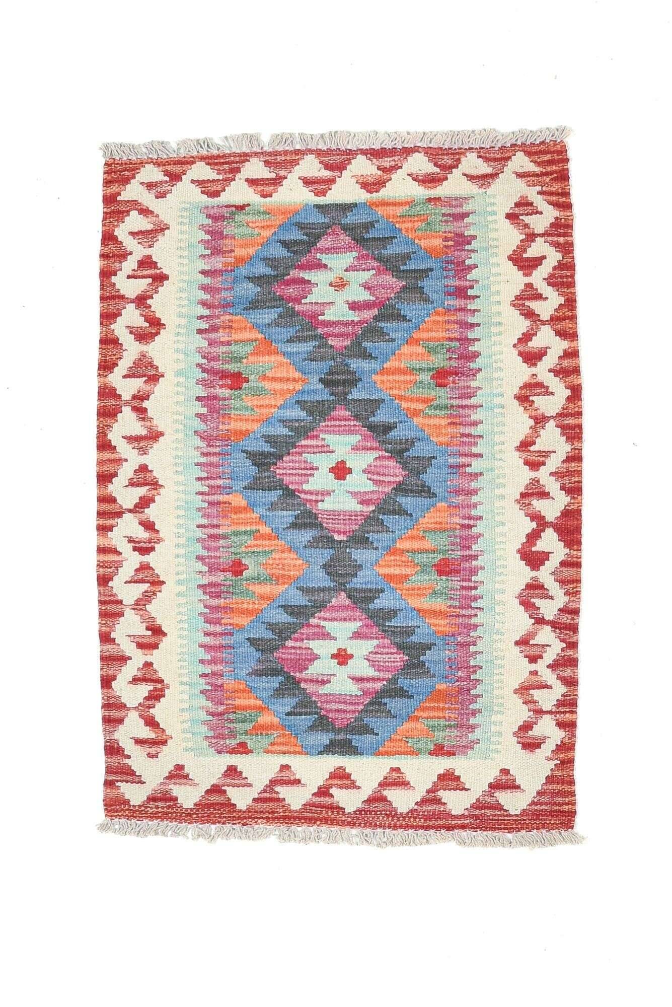 tablashah_3833_800multicolor_434892_1 Handgewebter Kelim Teppich Tablashah Schurwolle bunt 062x087cm