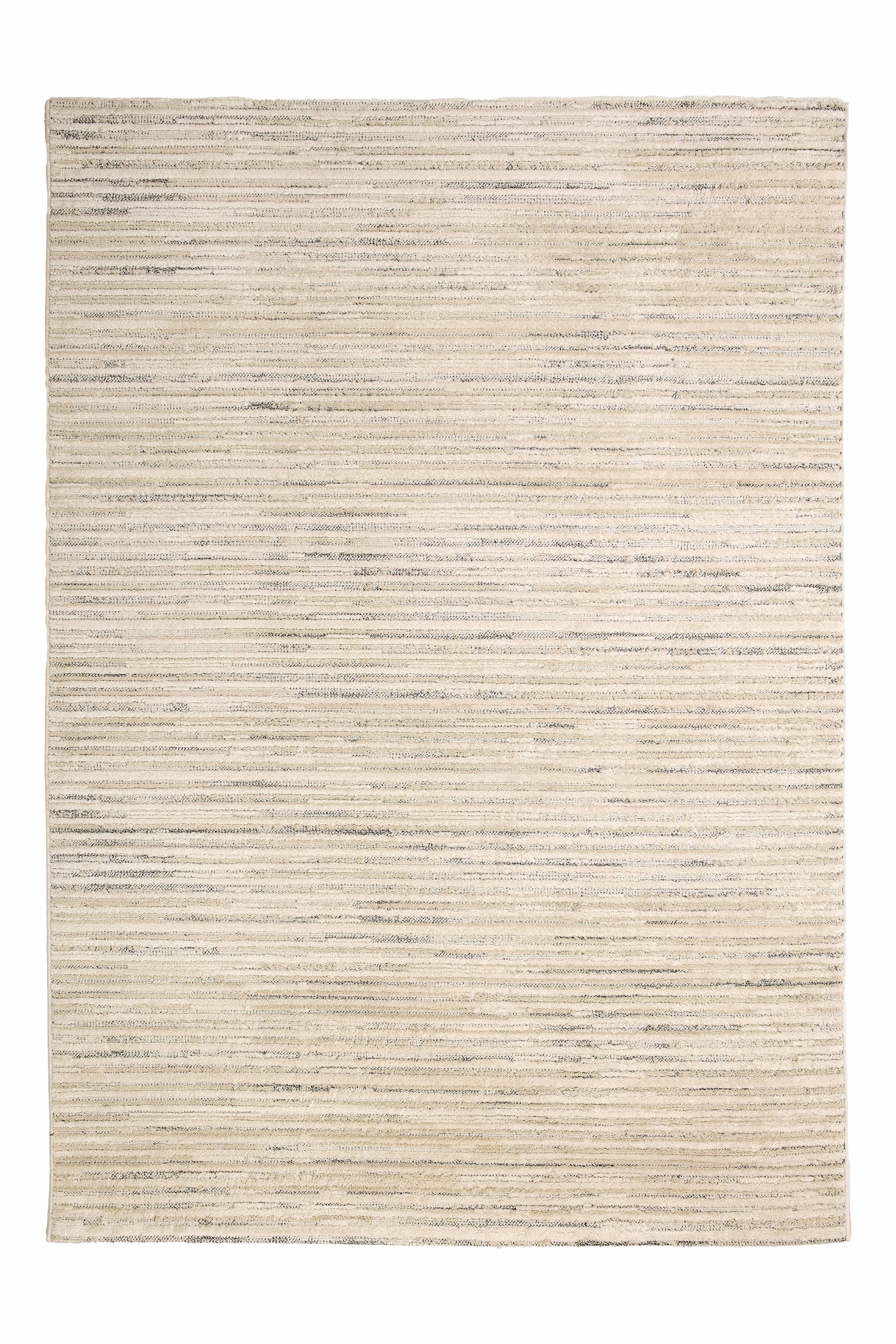 Wohnteppich Lou D.253 C. 003 Streifen creme-grau