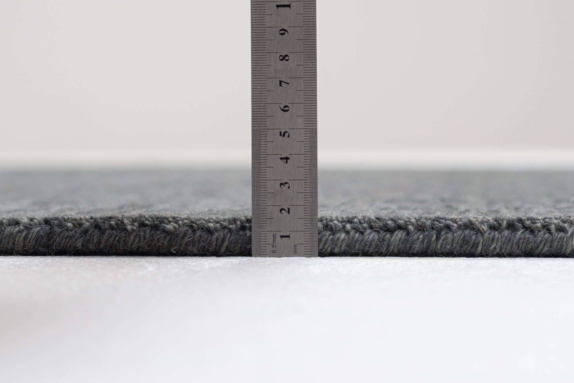 holi_uni_658darkgrey_428745_5 Handwebteppich Holi Schurwolle Naturteppich Teppich uni