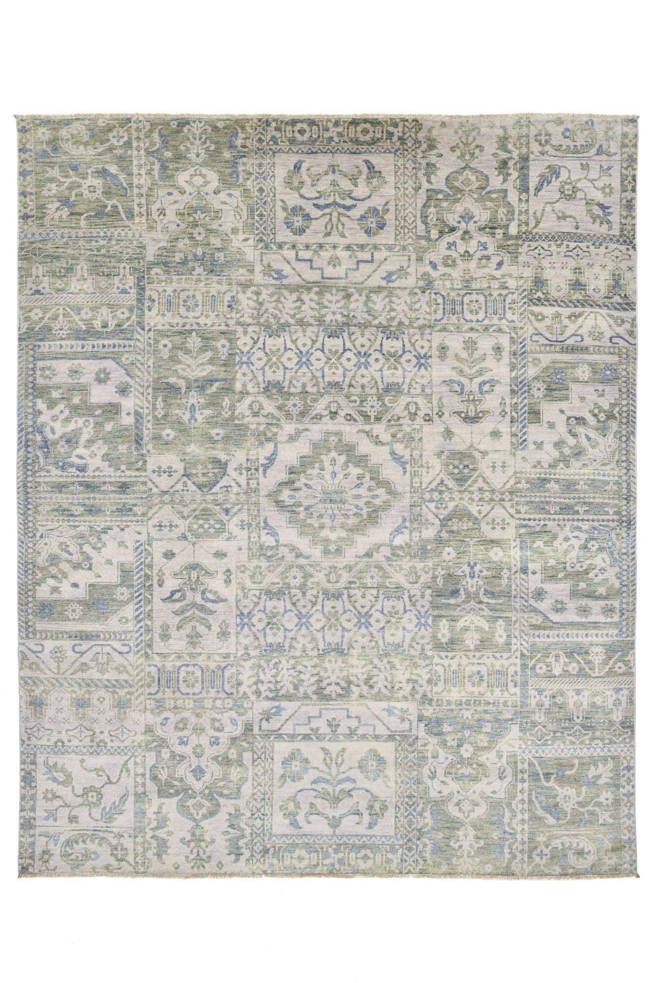 Patchwork Teppich PATCH Handgeknüpft grau 250x300cm Patchwork Teppich PATCH Handgeknüpft grau 250x300cm