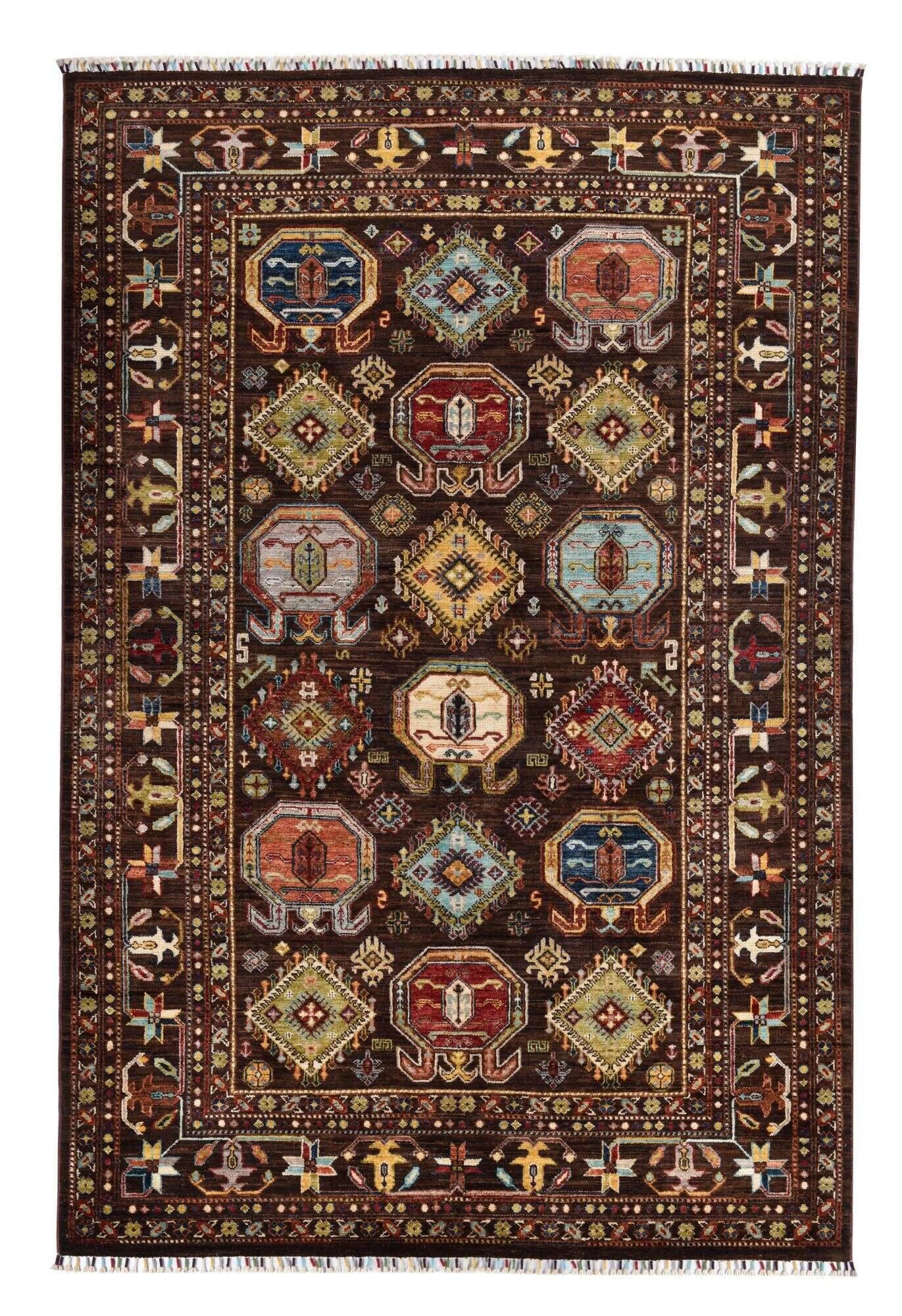kandashah_2632_502brownmulti_426602_1 Kandashah Ziegler-Teppich ca: 170 x 244 cm
