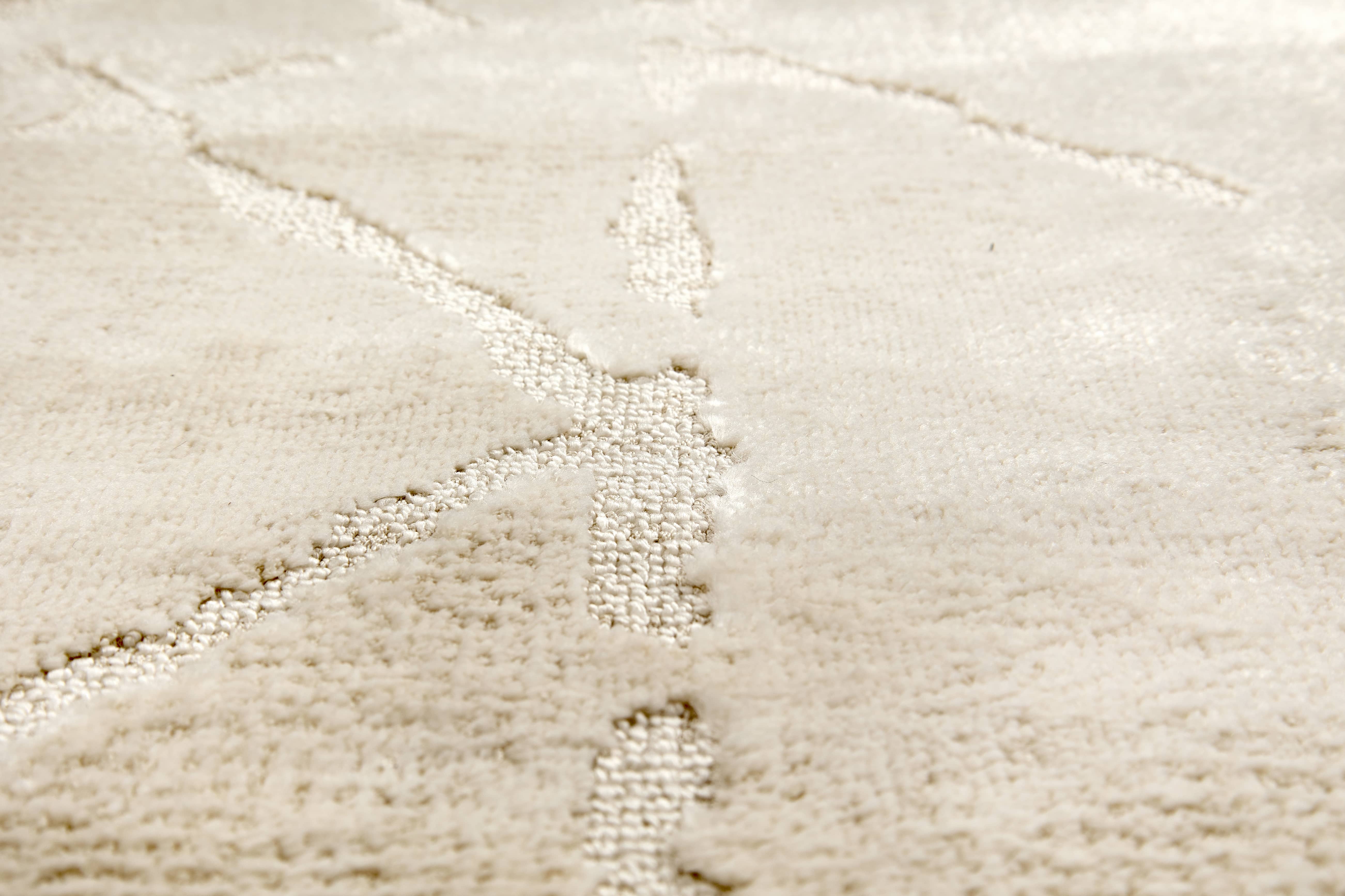 Wohnteppich Lou D.252 C.006 Rauten creme