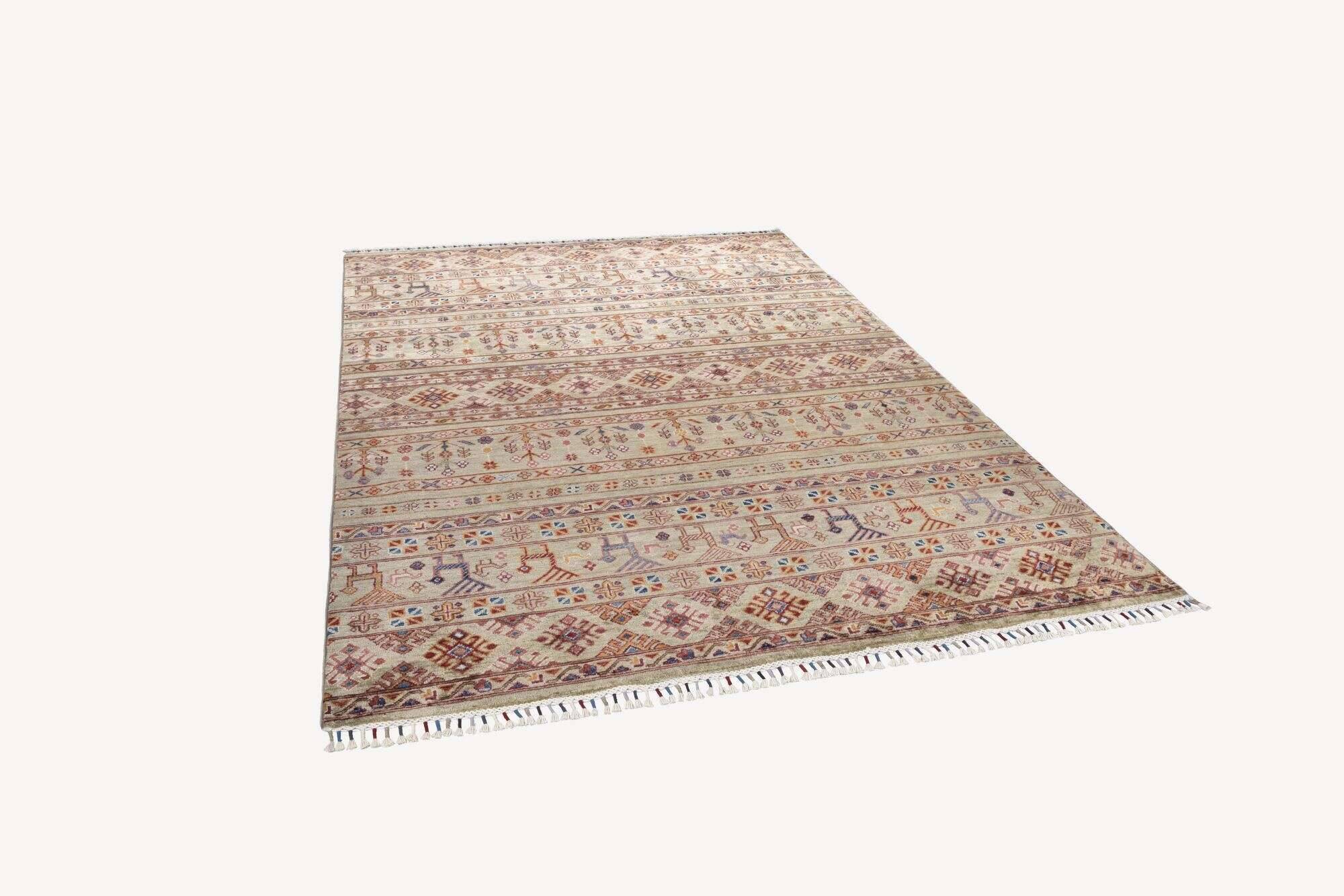 kandashah_3514_553beigemulti_428099_23 Kandashah Ziegler Teppich ca: 158 x 220 cm