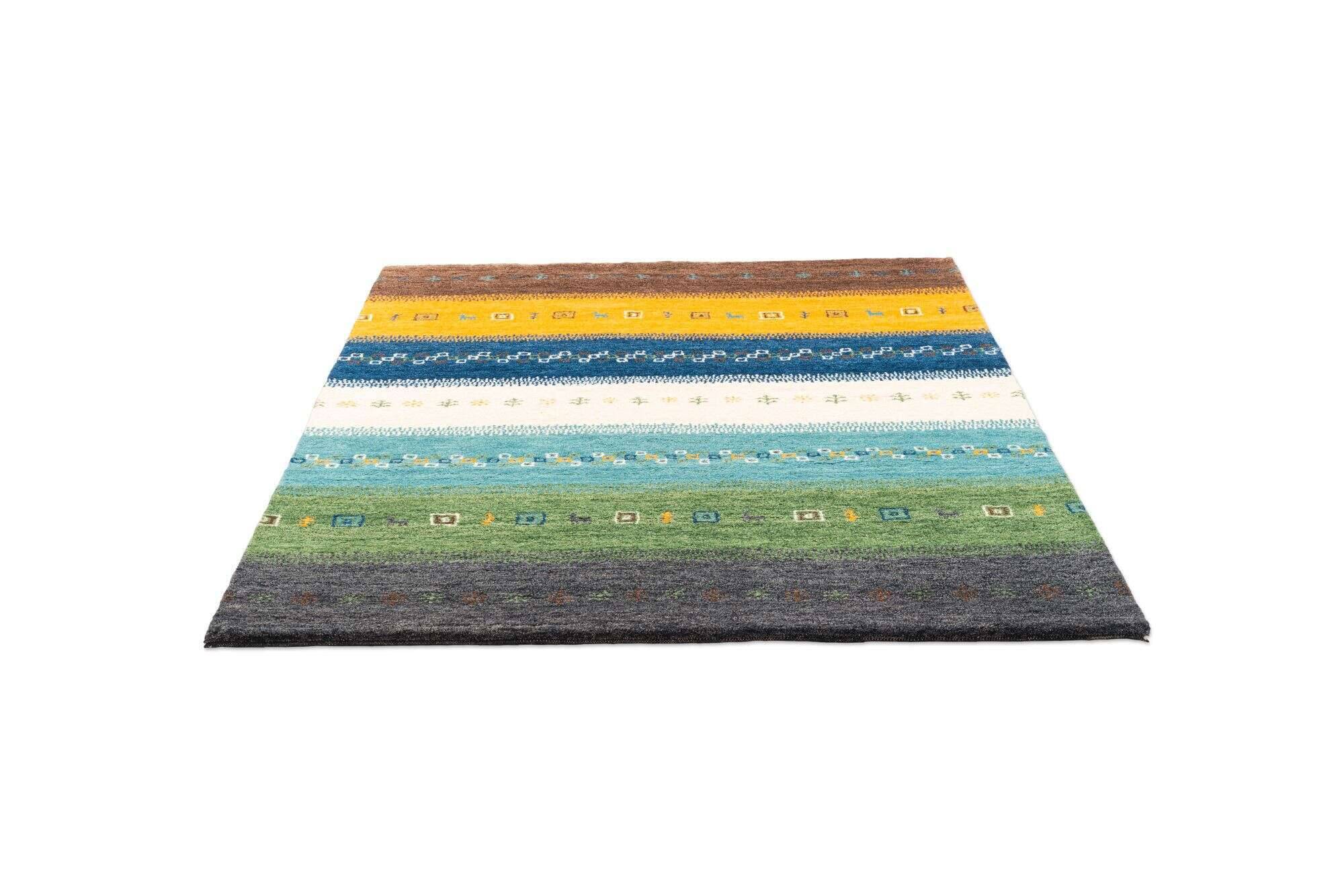 nomade_zo-1434-16_800multicolor_404691_22 Teppich Gabbeh 160x230cm Handgeknüpft Schurwolle bunt