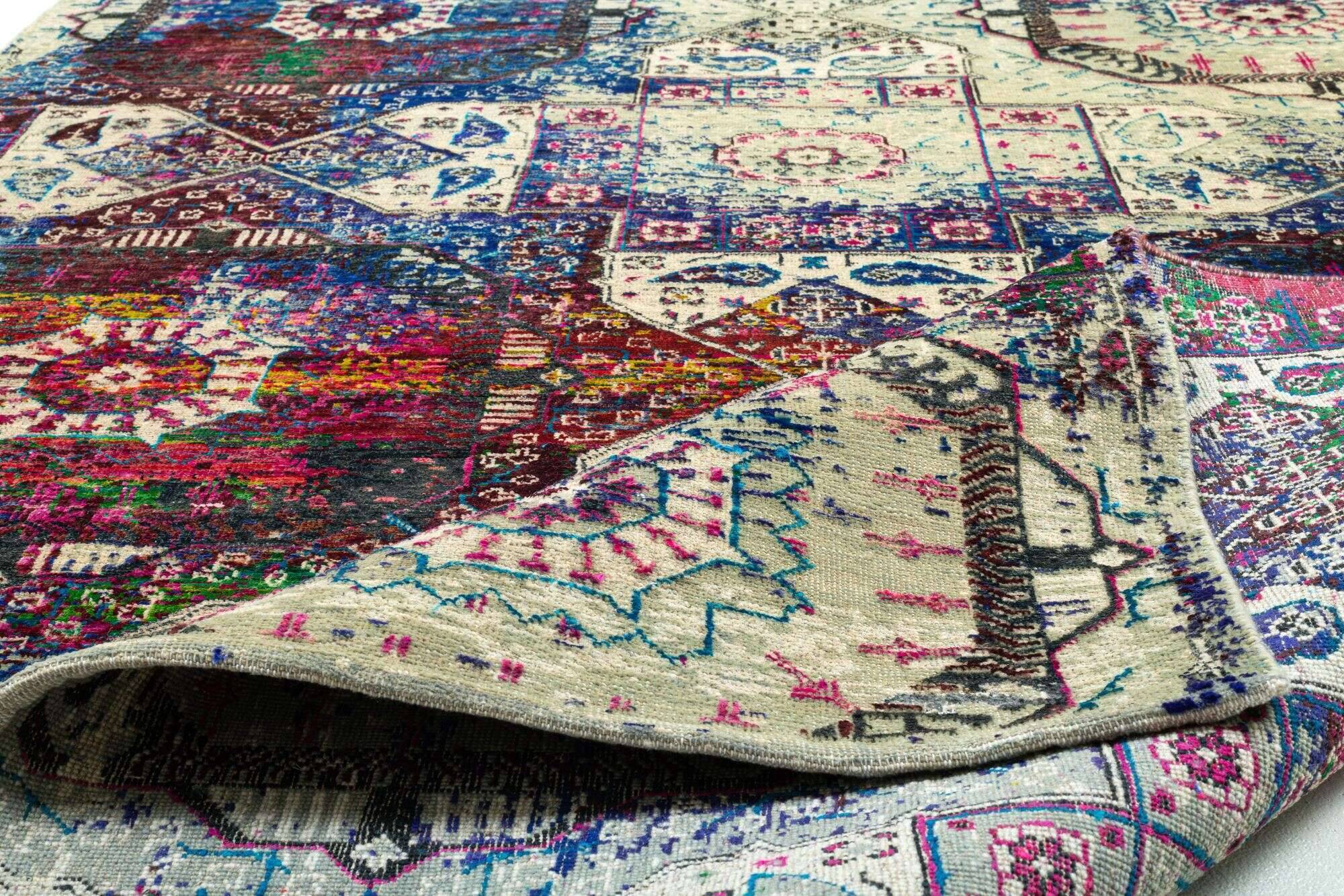 sarisuperior_4690_113naturalmulti_431441_9 Sari Superior 168x236cm Teppich Orient Handgeknüpft Design