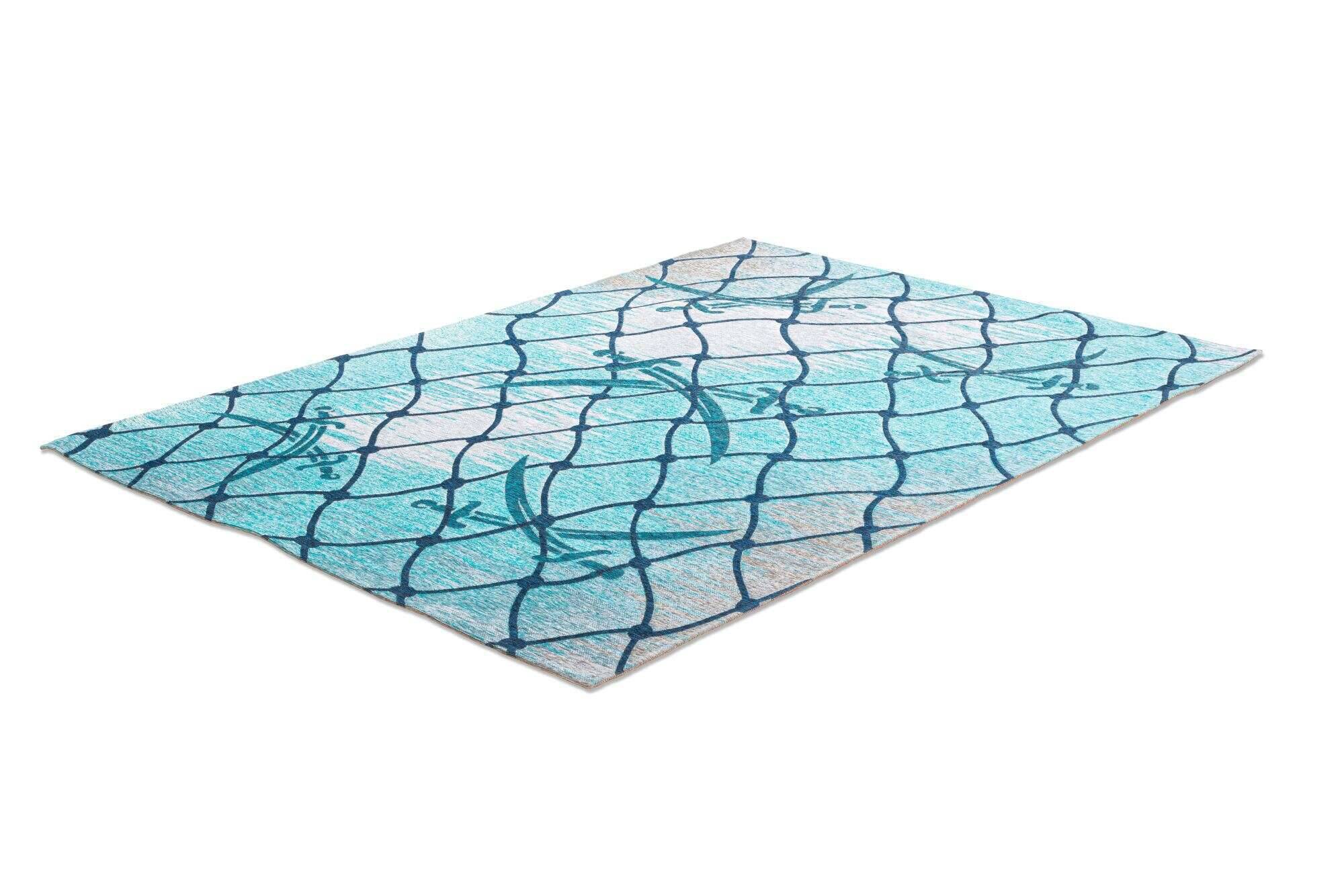 keitum_sa-005_720turquoise_429108_2 Sansibar Flachgewebe Design Teppich Keitum