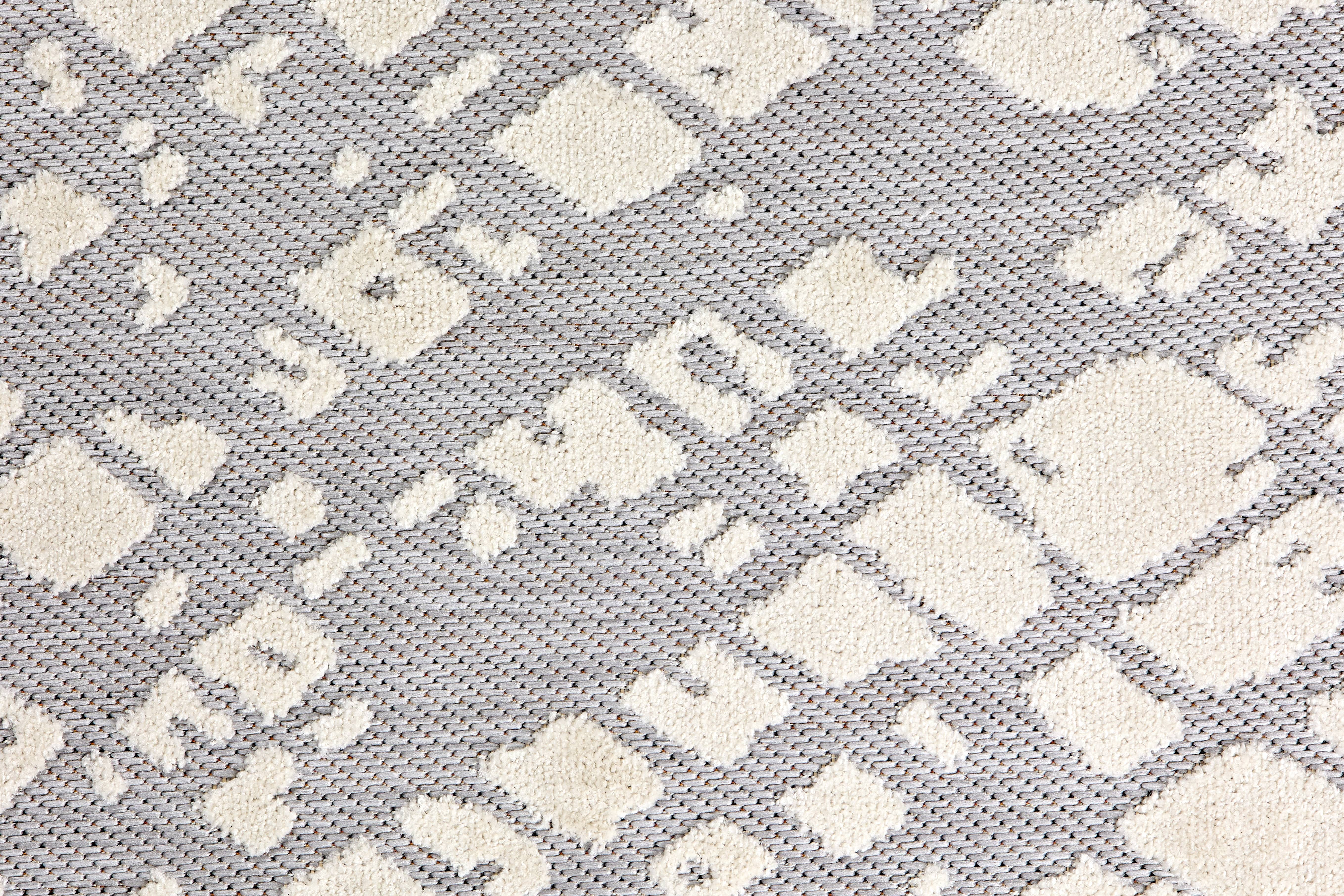 In- und Outdoor Teppich Serina D.254 C.004 Striche grau/weiß In- und Outdoor Teppich Serina D.254 C.004 Striche grau/weiß