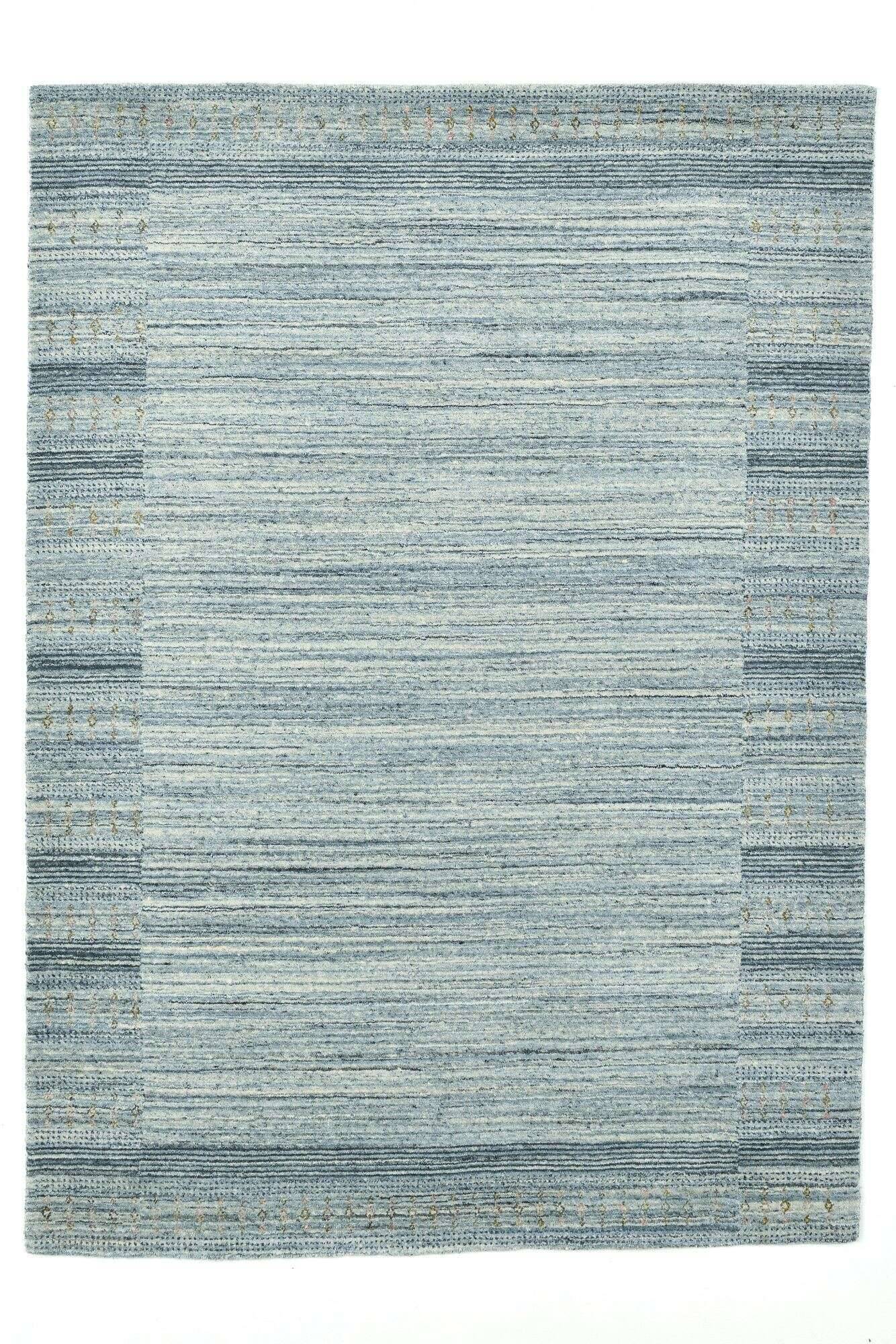 memu_zo-3639-20_706lightblue_420696_1 Teppich Handgewebt 160 x 230 cm reine Schurwolle Naturteppiche grau