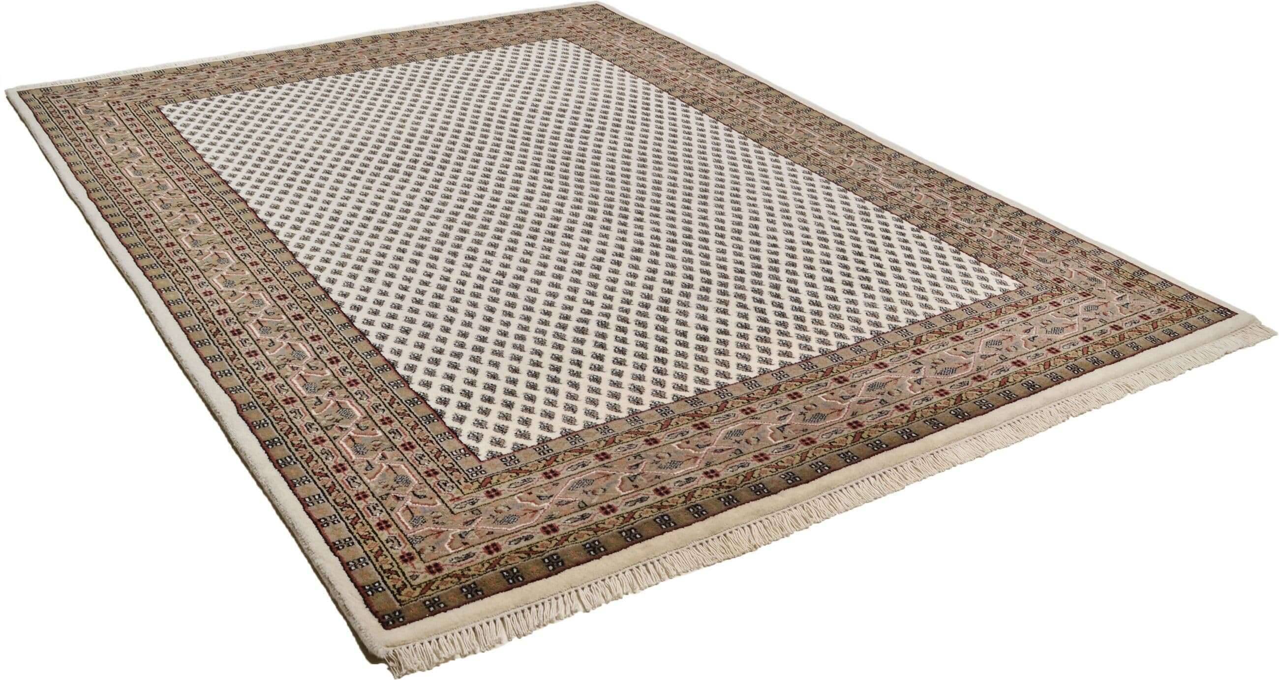 chandi_mir_creambrown_100352_2 Chandi Mir 7/52 Handgeknüpft Reine Wolle
