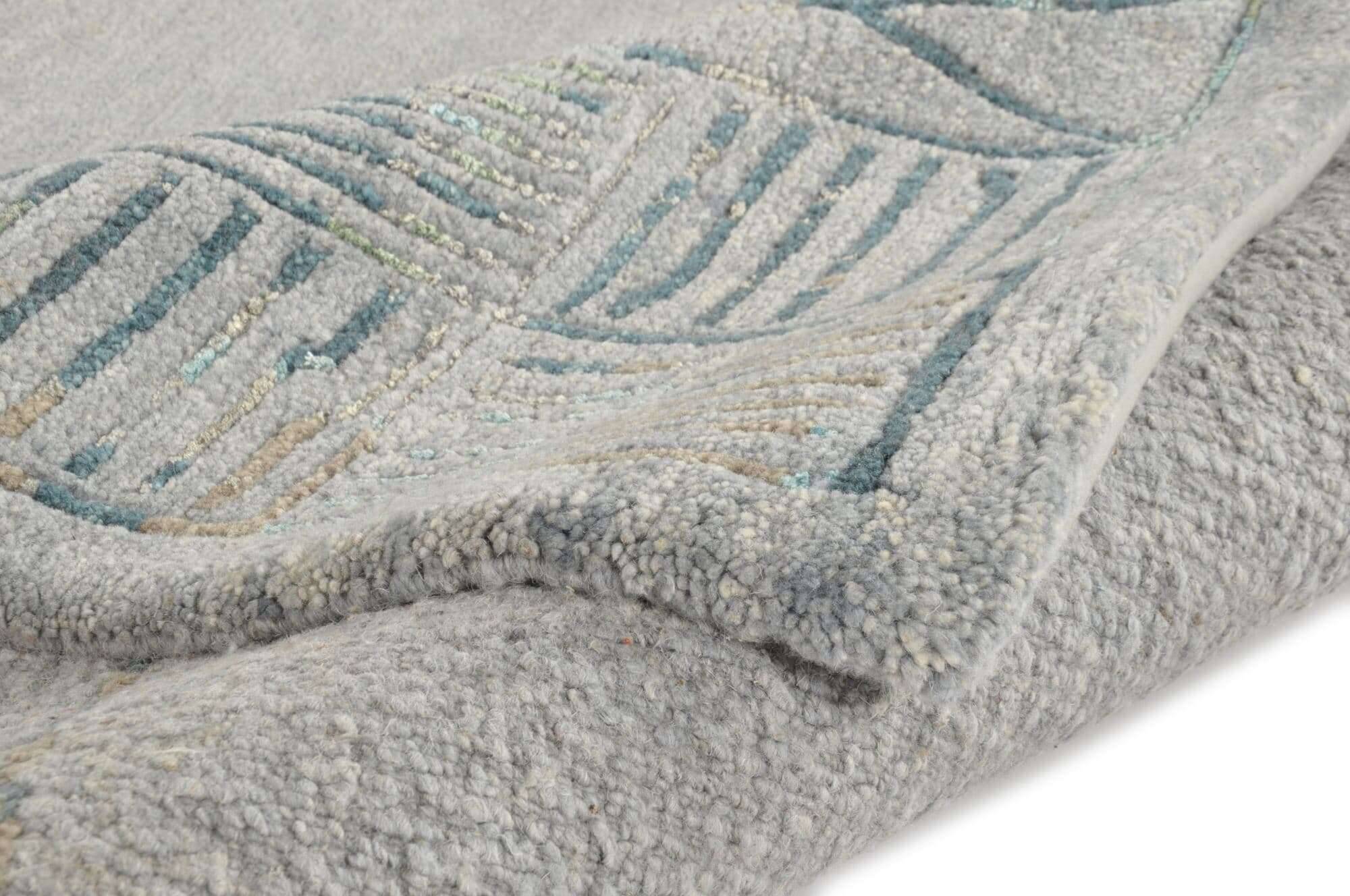 TalongaSilk_RSK689_654greymulti_413191_9 Talonga-Silk Nepalteppich aus 100% Schurwolle ca. 166x240 cm