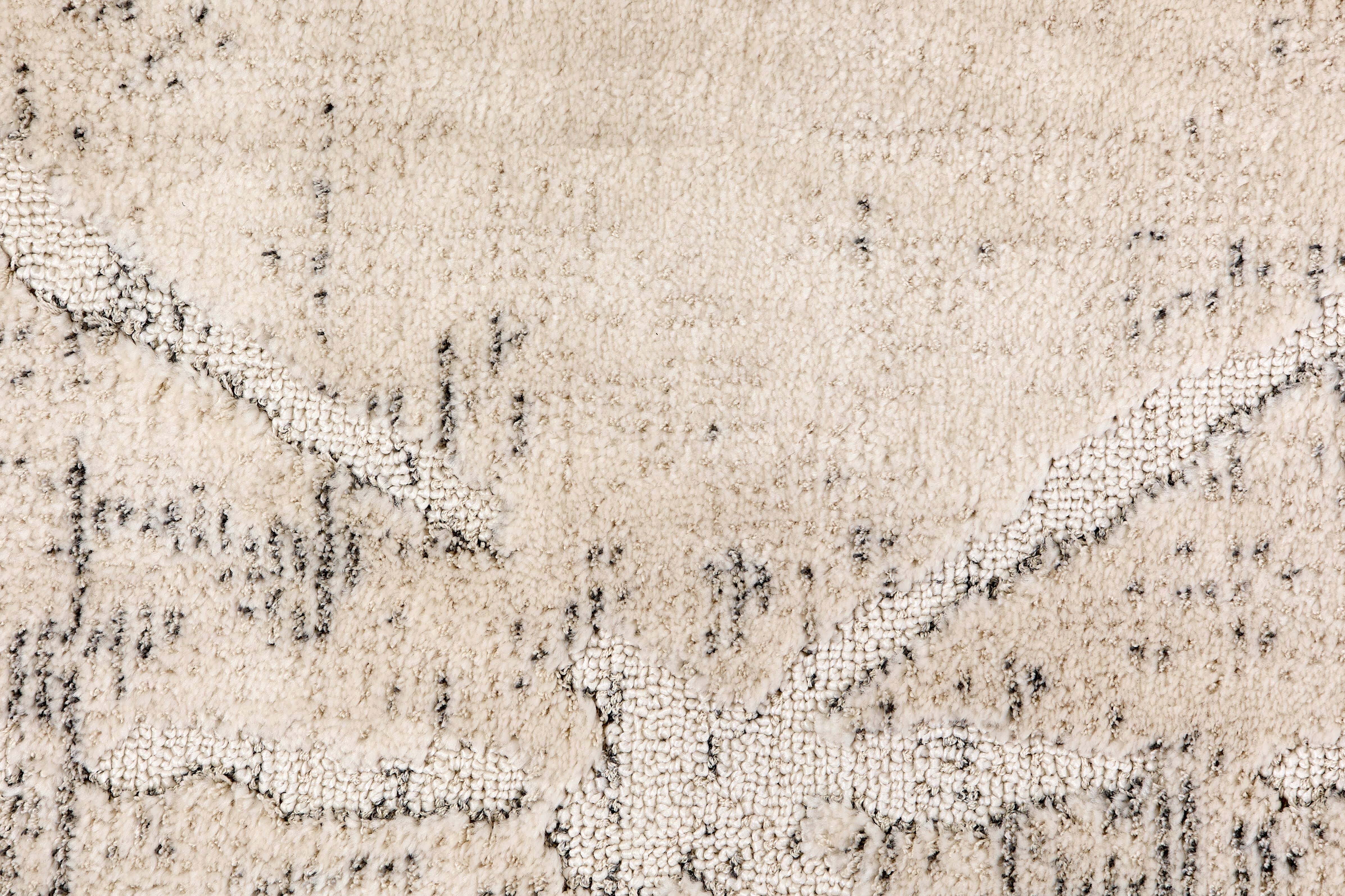 Wohnteppich Lou D.254 C.003 Rauten creme-grau