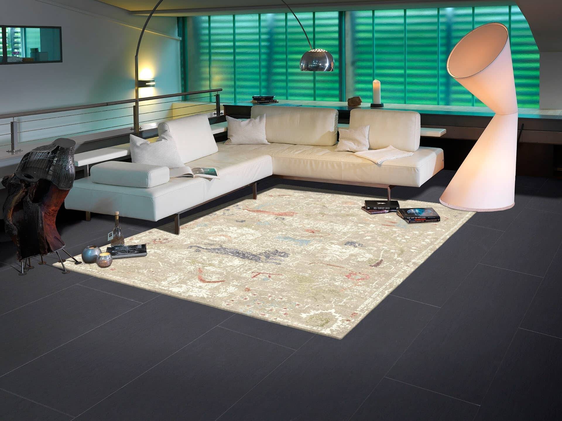 Makalu Nepal Teppich Antique M189 Handgetuftet im Wunschmaß Makalu Nepal Teppich Antique M189 Handgetuftet im Wunschmaß