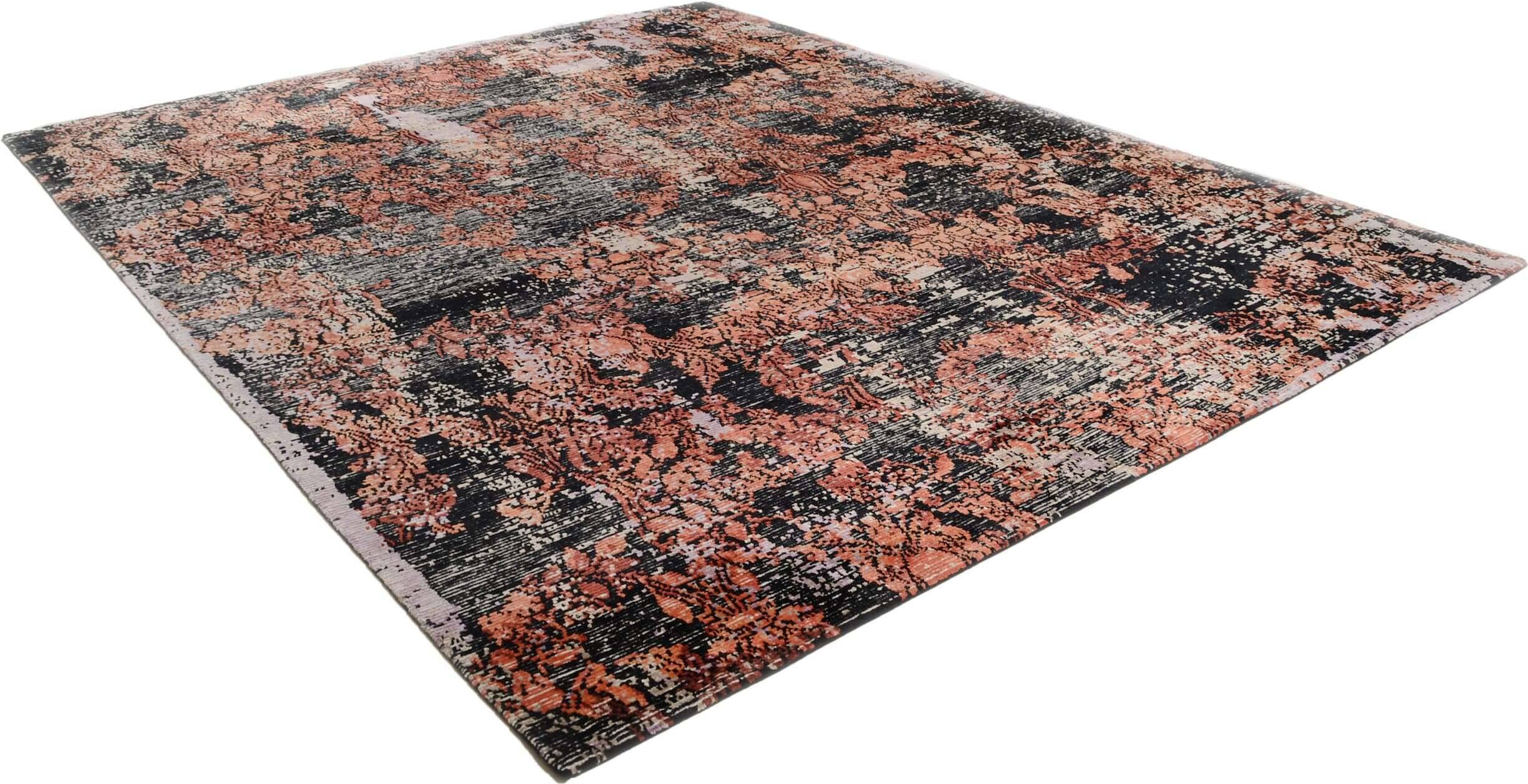 RibEye60_C2400_p15_60-Seide-40-Wool_243x308_2 Rib Eye Silk 60 Handgeknüpft in Nepal ca 243x308 cm Design C2400