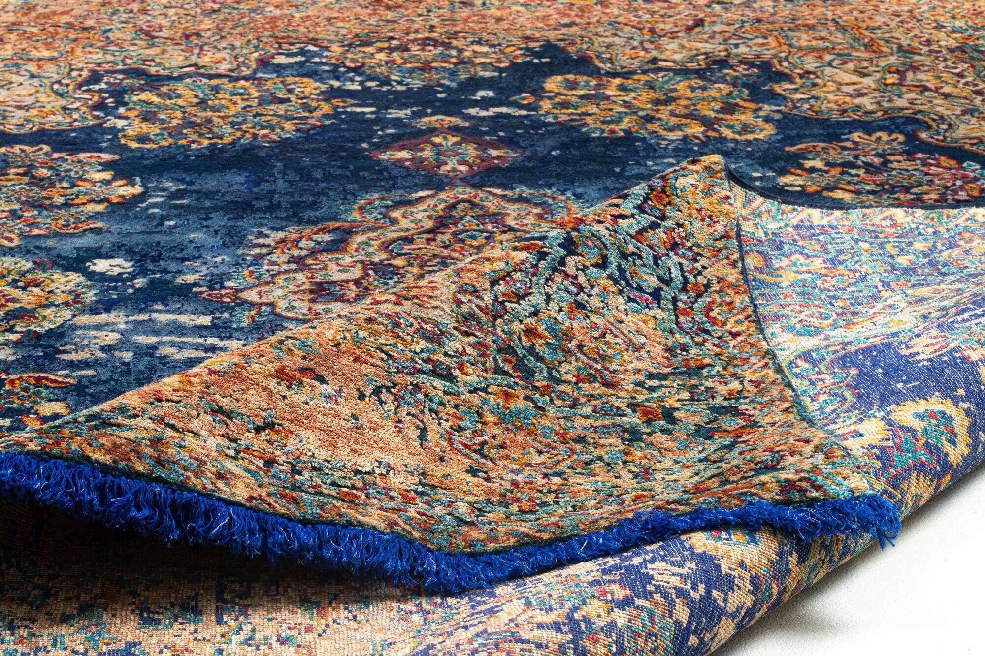 sadra_mb903_703blue-multi_435768_6 Teppich Sadra Handgeknüpft Orient im Wunschmaß