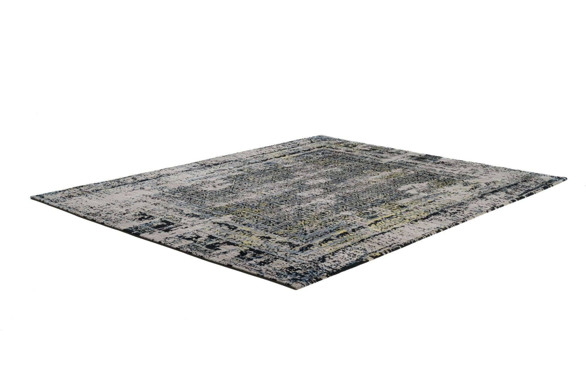 jabusilk60_cx3258_561blackcream_405016_2 Nepal Teppich Jabu Silk 60 Wolle Seide Design 249x304cm