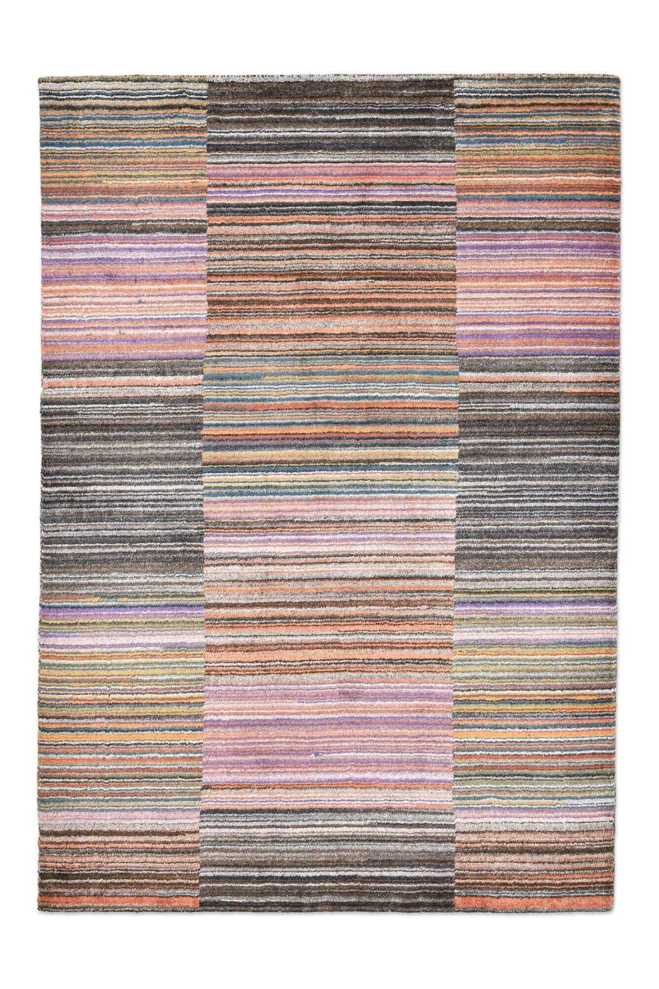 nevadaviscose_zo-2516-18_633taupemulti_412982_1 Teppich Modern Nevada Viscose Handgewebt 160x230cm bunt