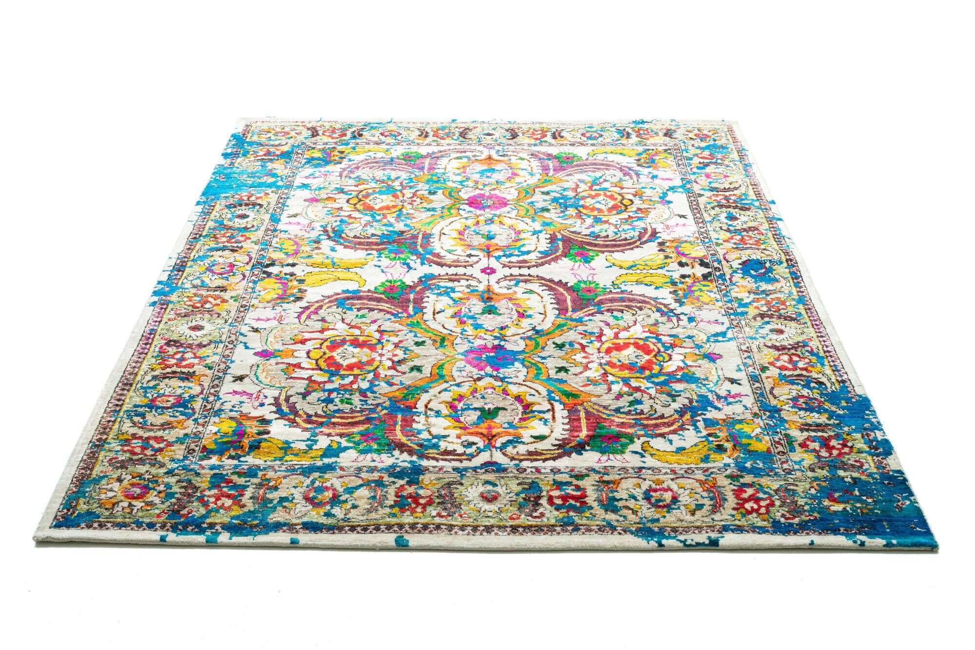 sarisuperior_4501_553beigemulti_431440_10 Sari Superior Teppich Orient Handgeknüpft im Wunschmaß