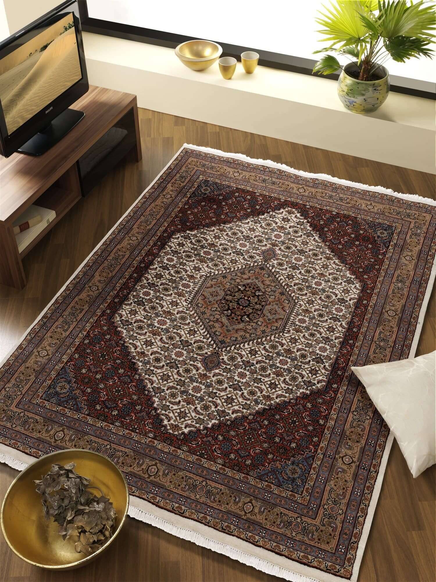 1150-933-5eTnIAhMijUUkz Orientteppich Himla Bidjar Handgeknüpft Teppich Natur Schurwolle