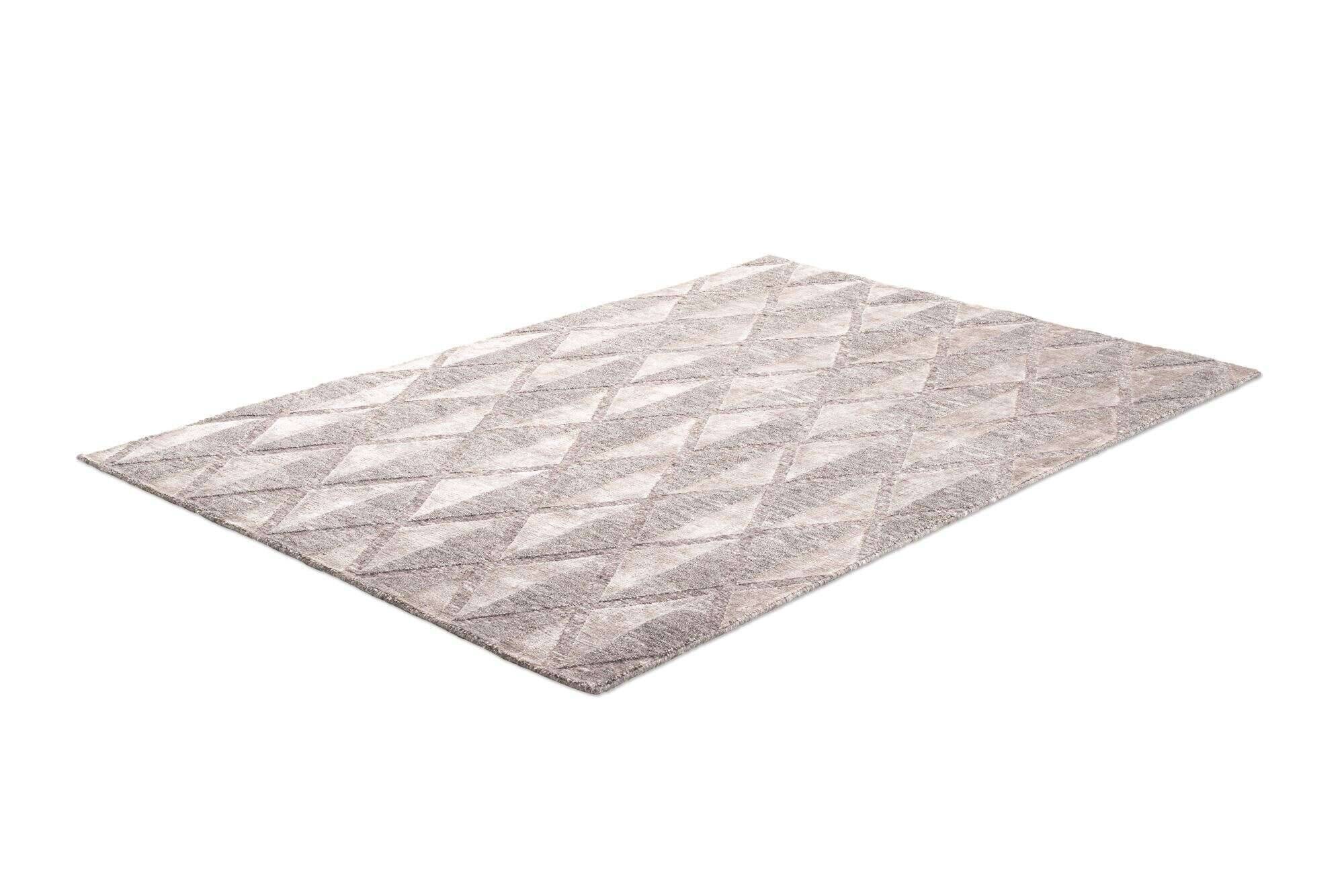 victoria_zo-2750-18_648darksilver_415392_2 Victoria Moderner Teppich160x230cm Viskose und Wolle beige mit grau