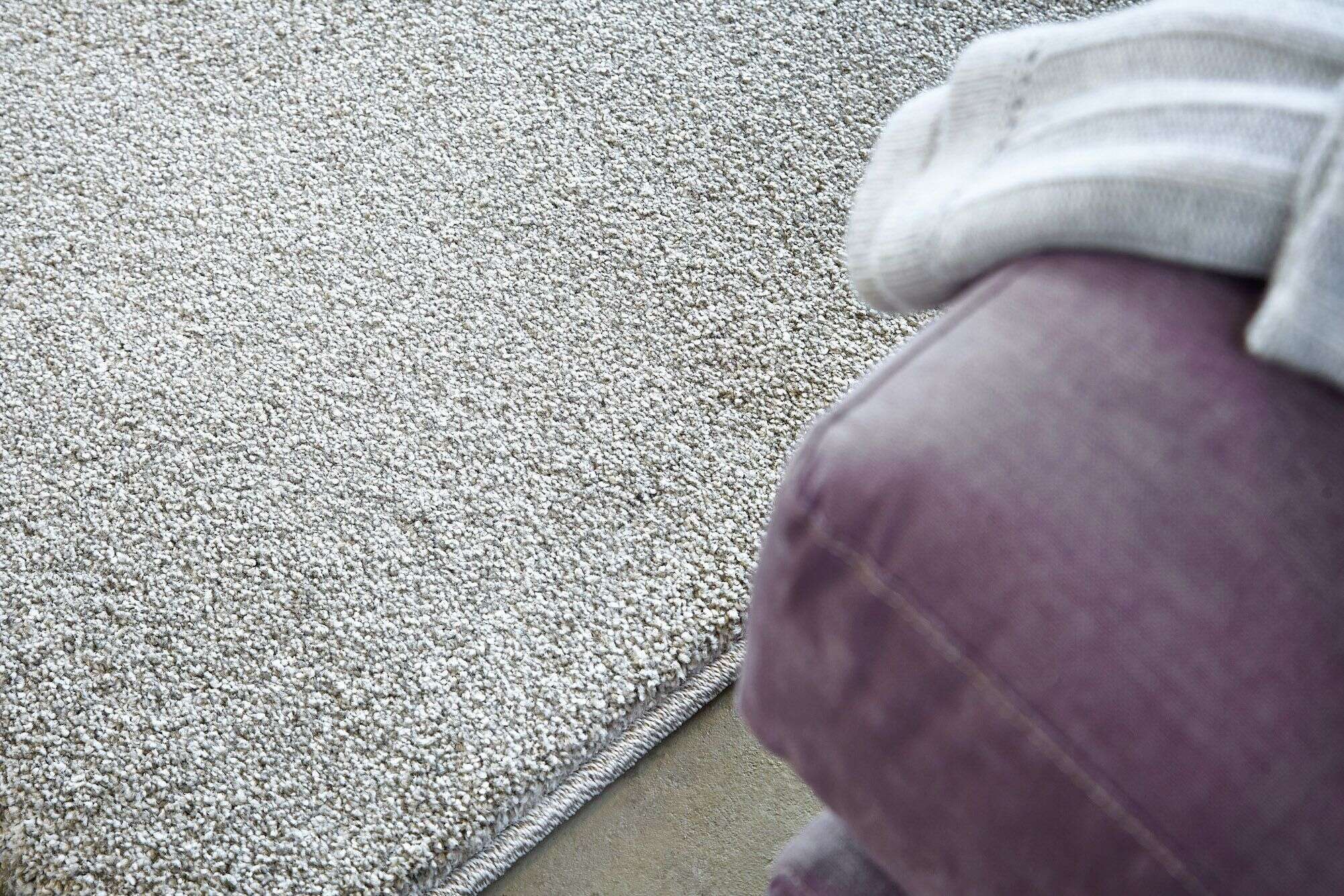 Teppich uni Samoa 6870-001-004 silber Kuschelteppich
