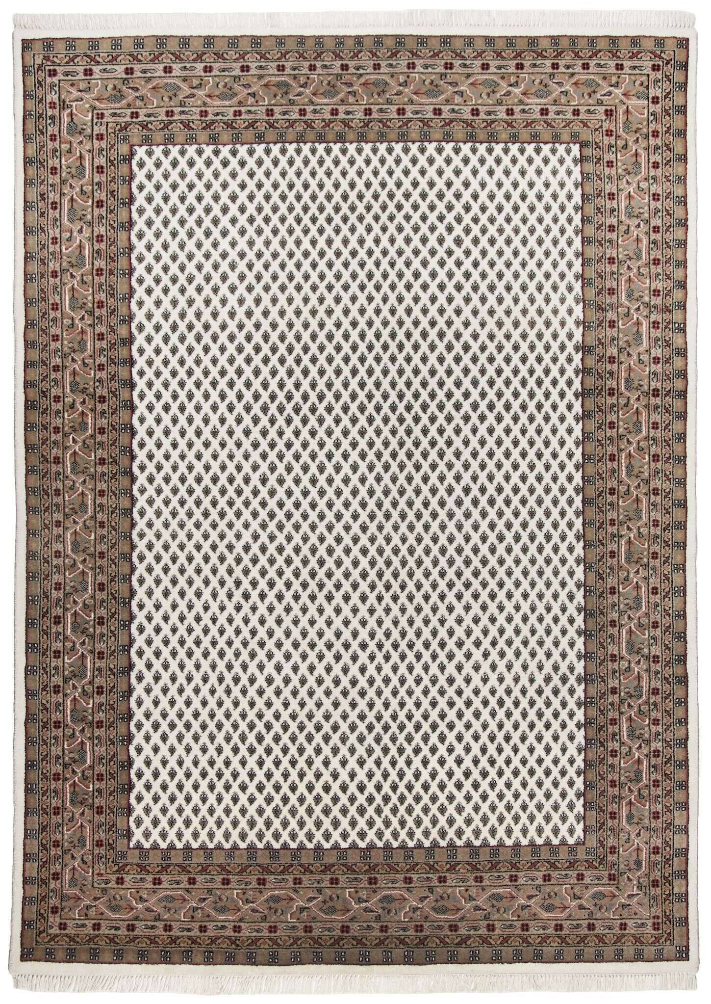 chandi_mir_creambrown_100352_1 Chandi Mir 7/52 Handgeknüpft Reine Wolle
