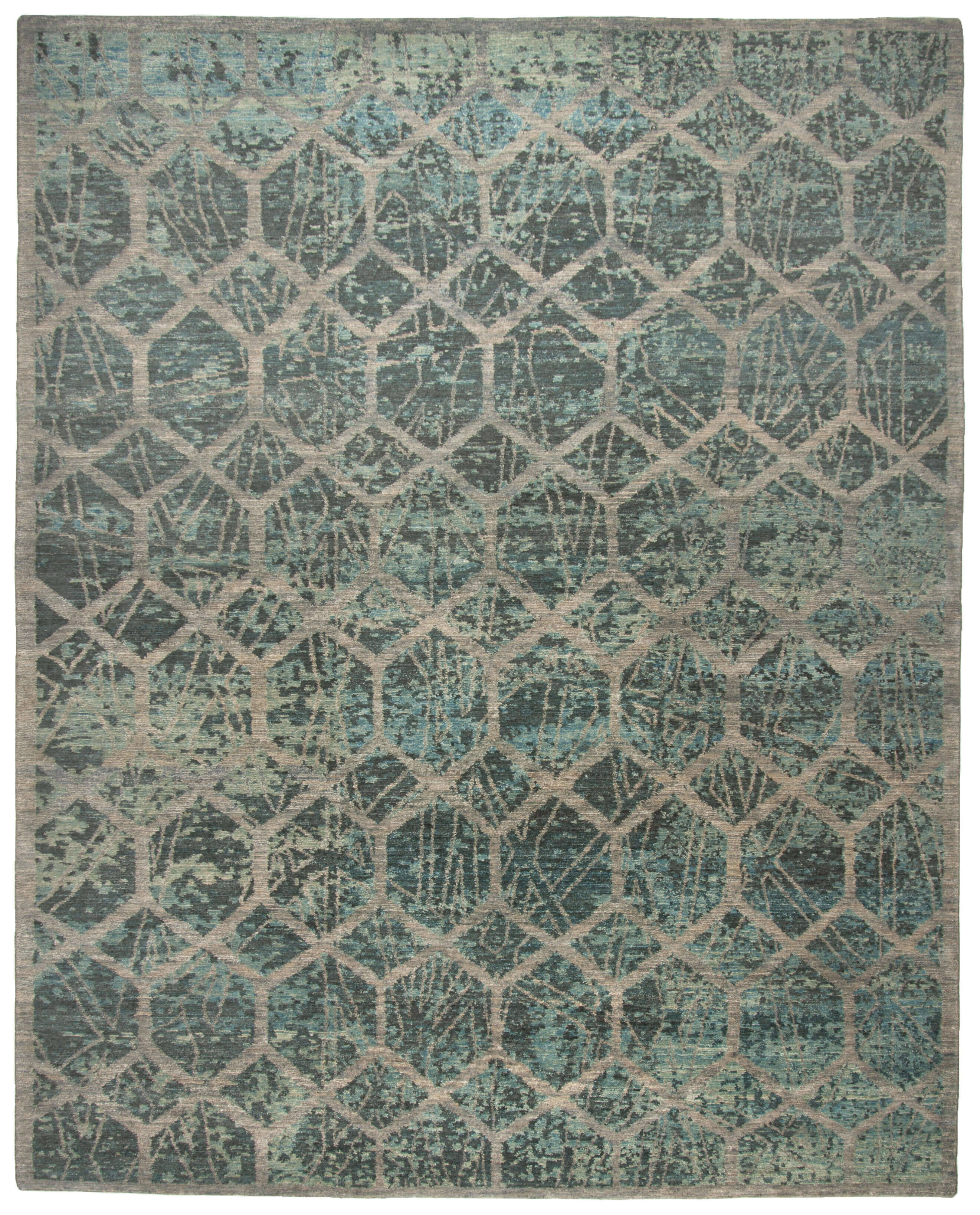 Nepal Teppich Mugu 100 Wolle Schurwolle Design Modern 242x309cm