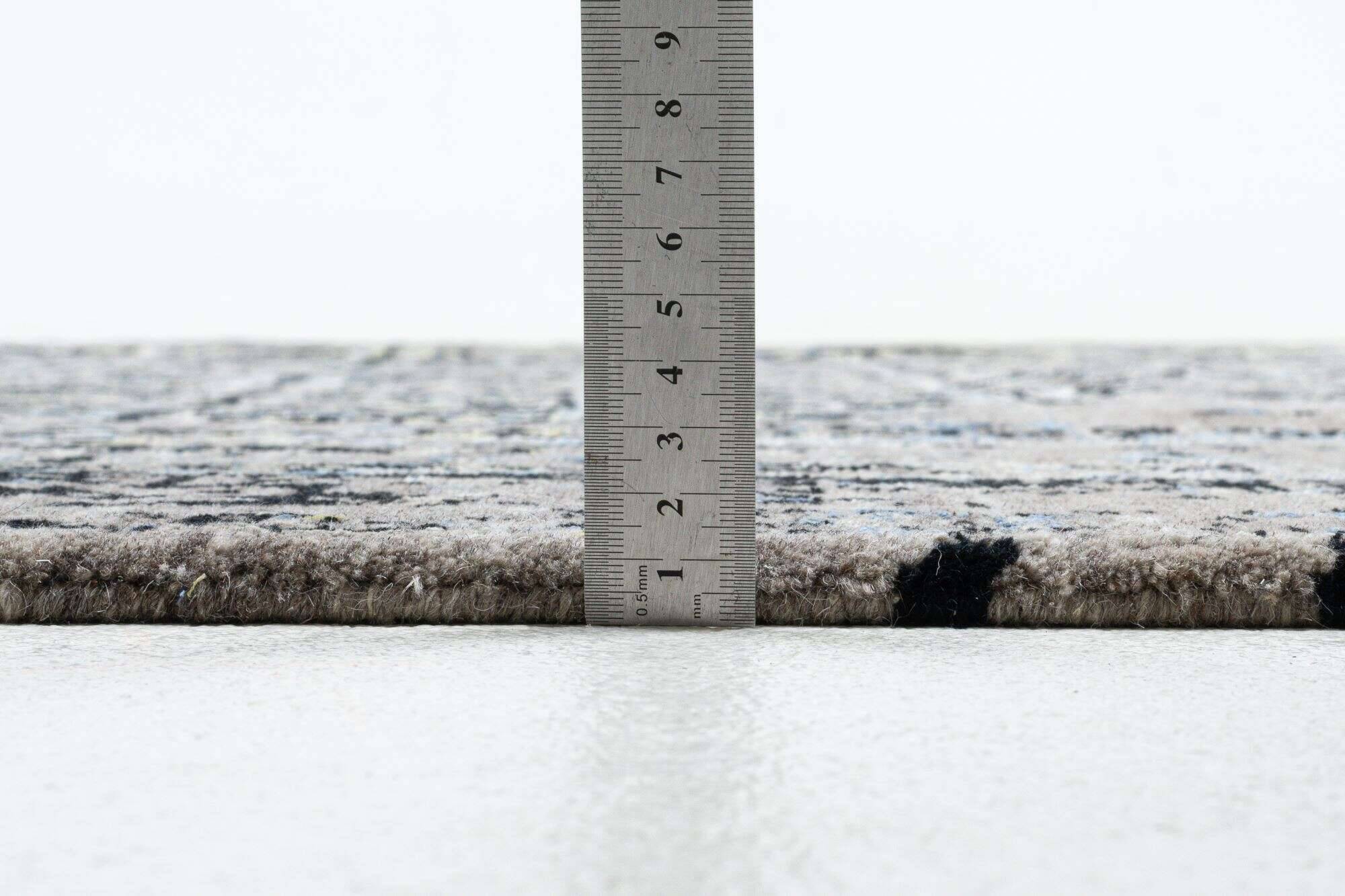 jabusilk60_cx3258_561blackcream_405016_5 Nepal Teppich Jabu Silk 60 Wolle Seide Design 249x304cm