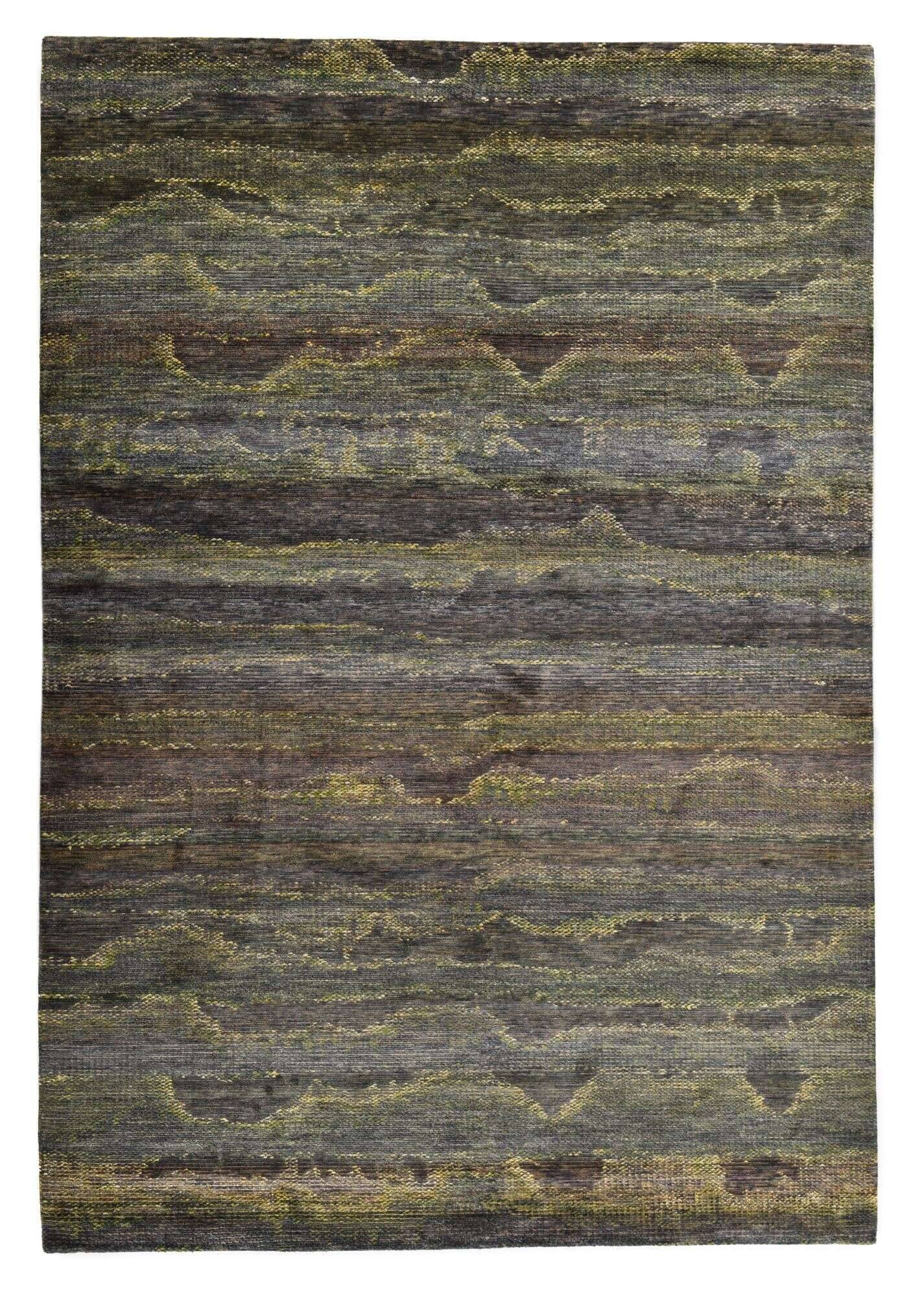charasilk100_c4196_875goldmulti_427352_1 Nepal Teppich Chara Silk 100 Design Seide grün 170x244 cm