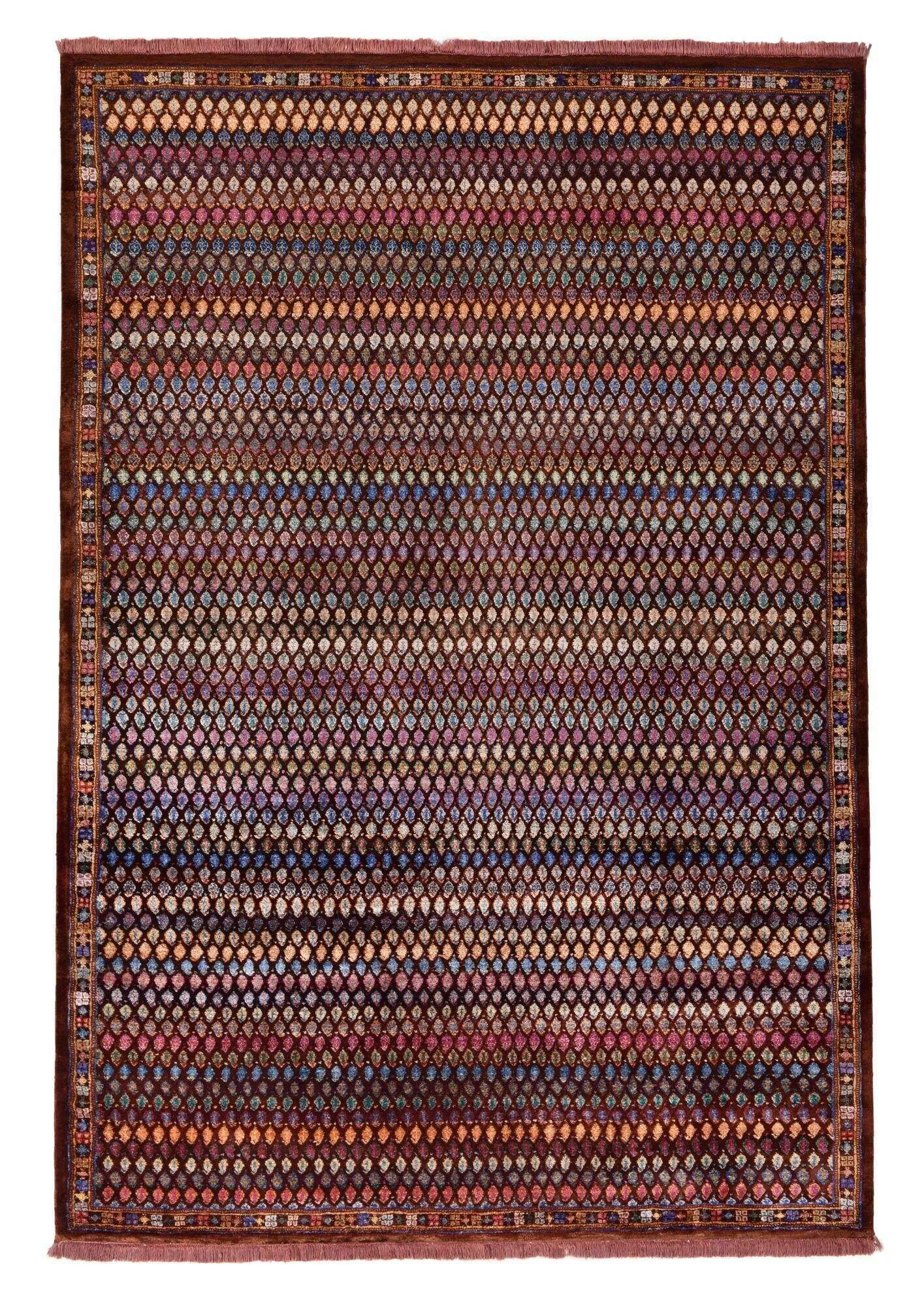 newchapter_m-2_530maroon_421581_1 Teppich New Chapter multi Handgeknüpft im Wunschmaß