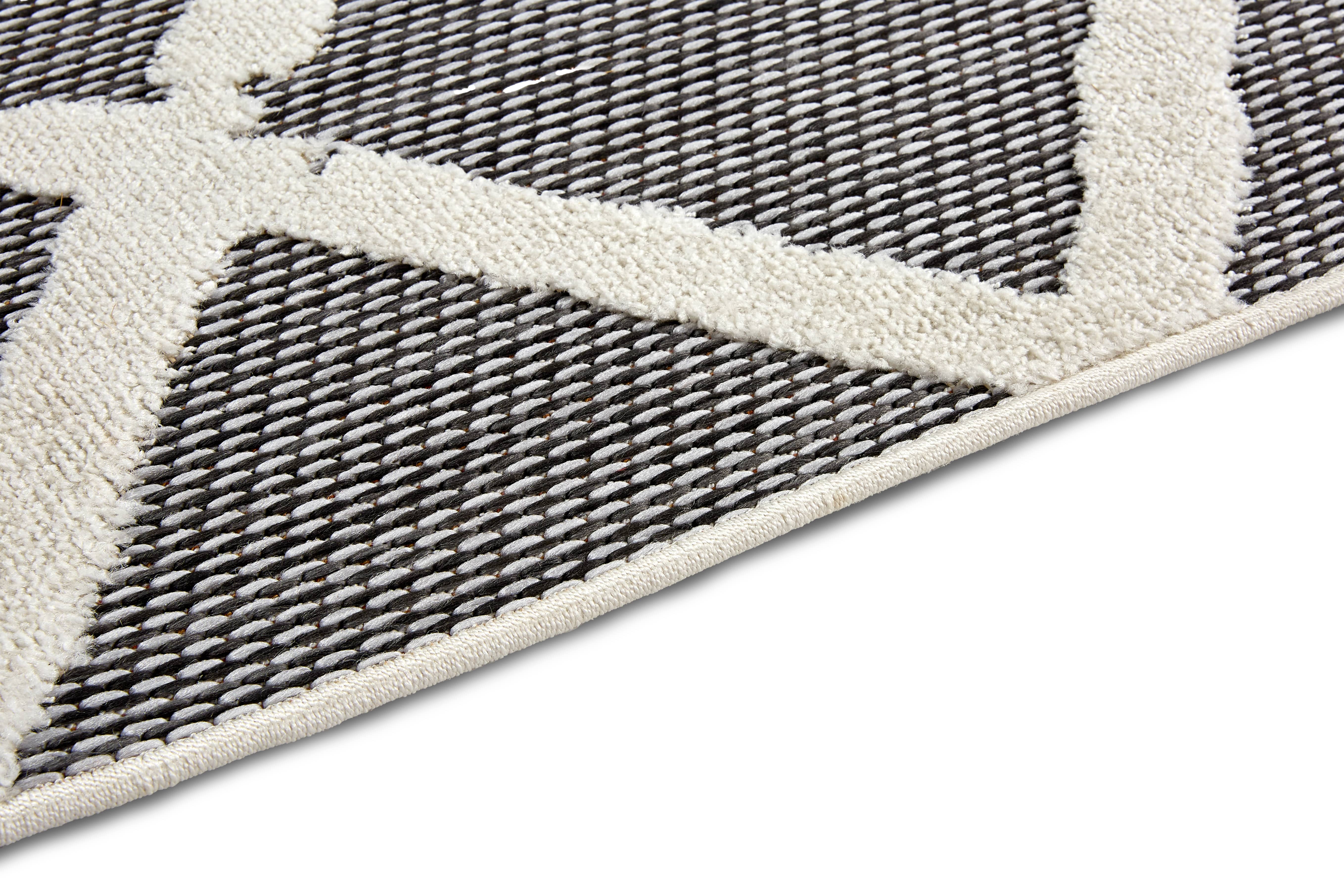 In- und Outdoor Teppich Serina D.251 C.004 Rauten grau/weiß In- und Outdoor Teppich Serina D.251 C.004 Rauten grau/weiß