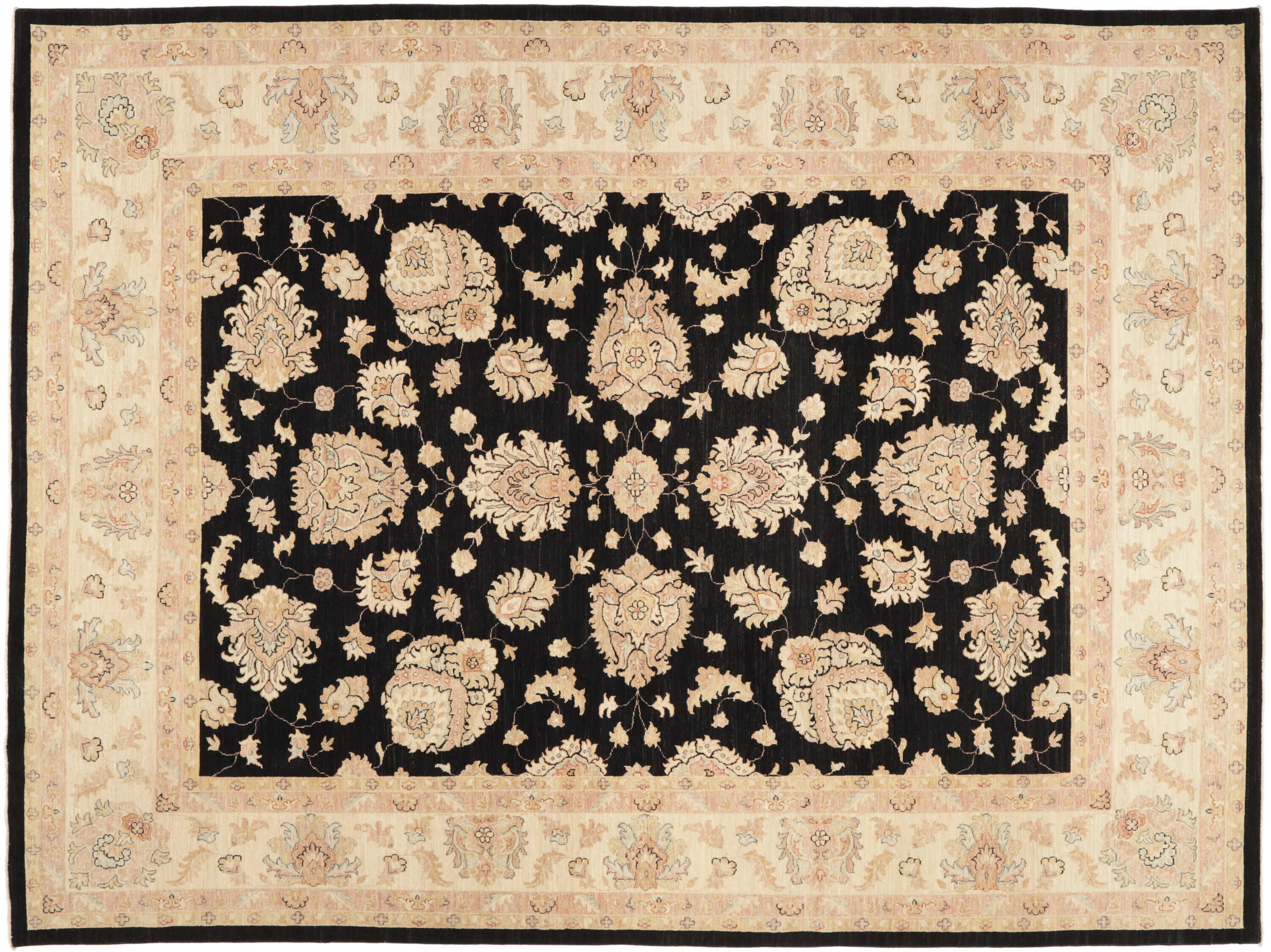 RSN337463-00001Ertys211IXuyA Teppich Ziegler 301 x 400 cm Orientteppich schwarz Handgeknüpft Schurwolle