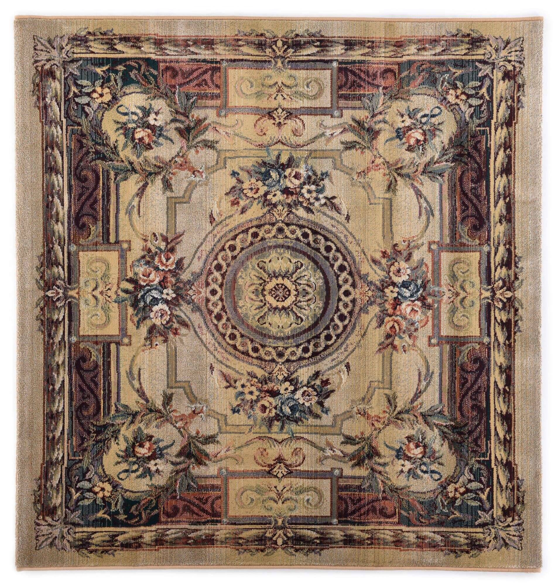 gabiro_856_550beige_417781_33 Orientteppich Gabiro 856 Teppich Quadrat