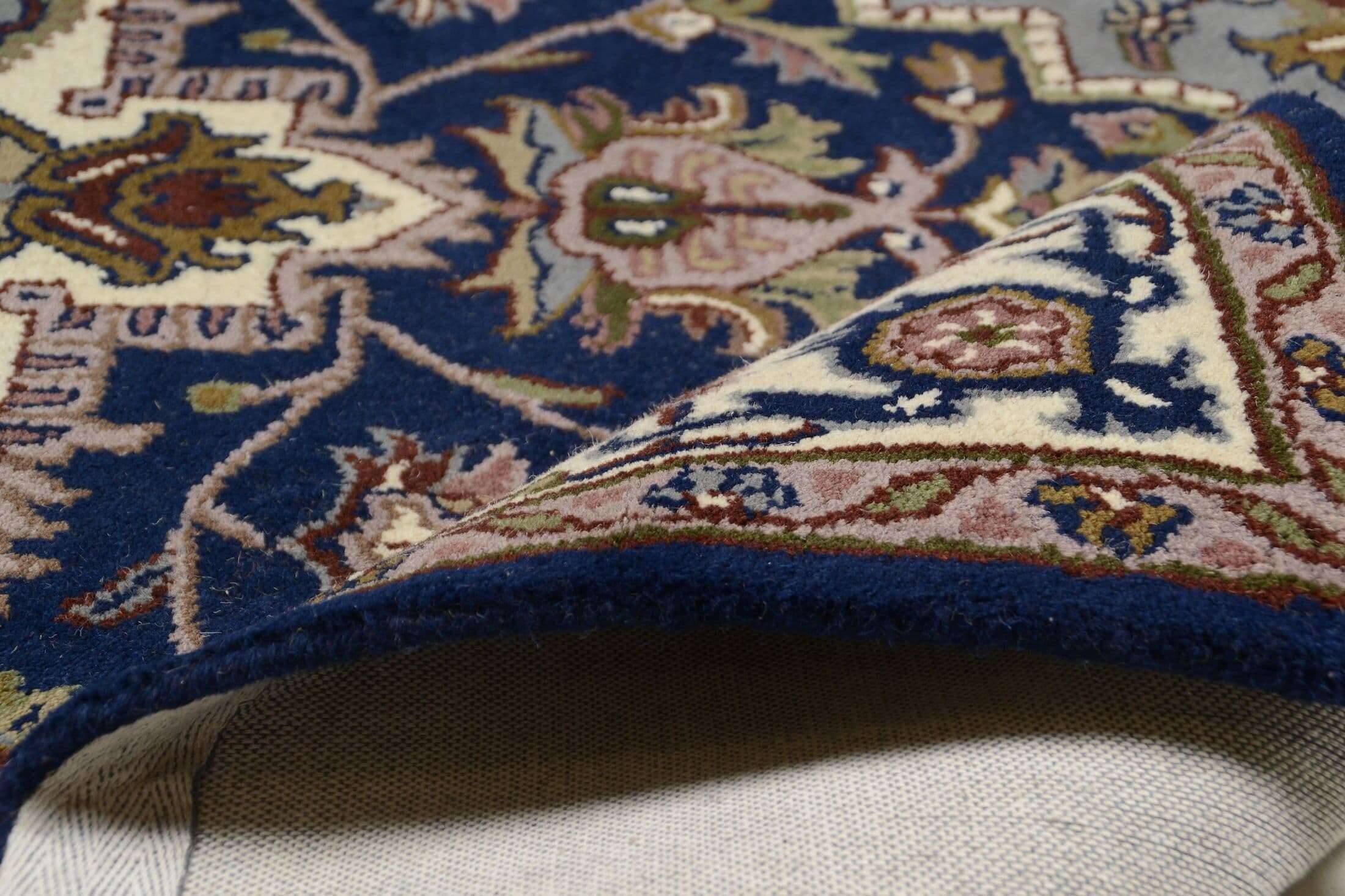 Royal_heriz_blaucreme_300423_9KojI5ZkIkCBO5 Royal Heriz Handgetuftet Orientteppich Wolle