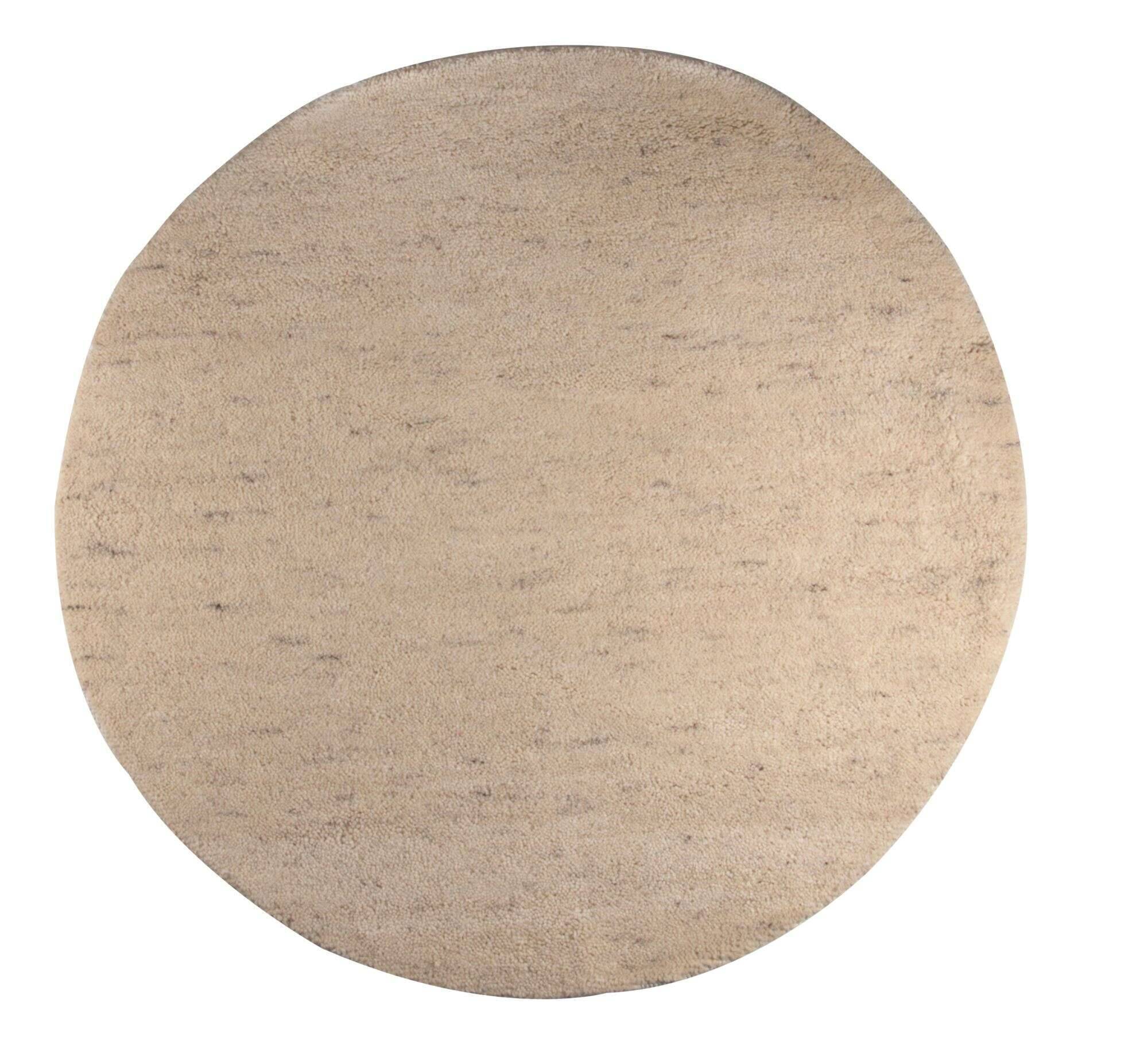 hadj_uni_998_jaspe_407009_25 Berber Teppich Hadj Handgeknüpft Marokko rund