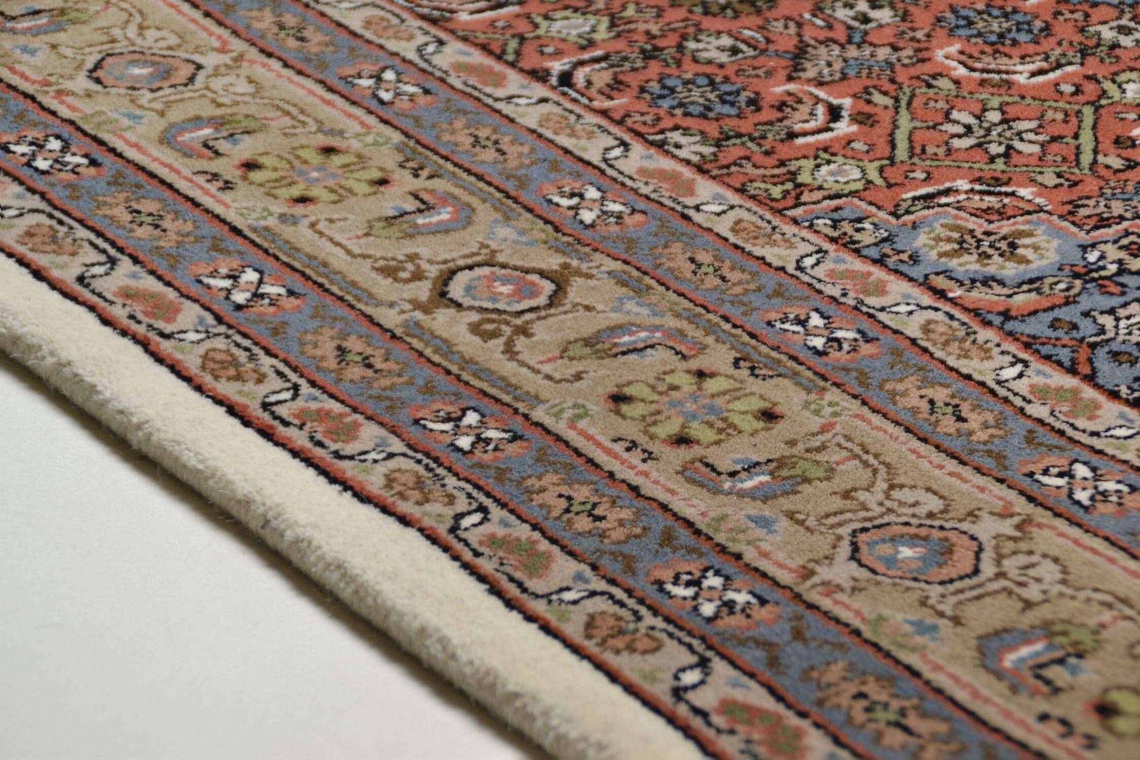 Benares_bidjar_creambrown_402896_3 Handgeknüpfter Orientteppich Benares Bidjar 9/45
