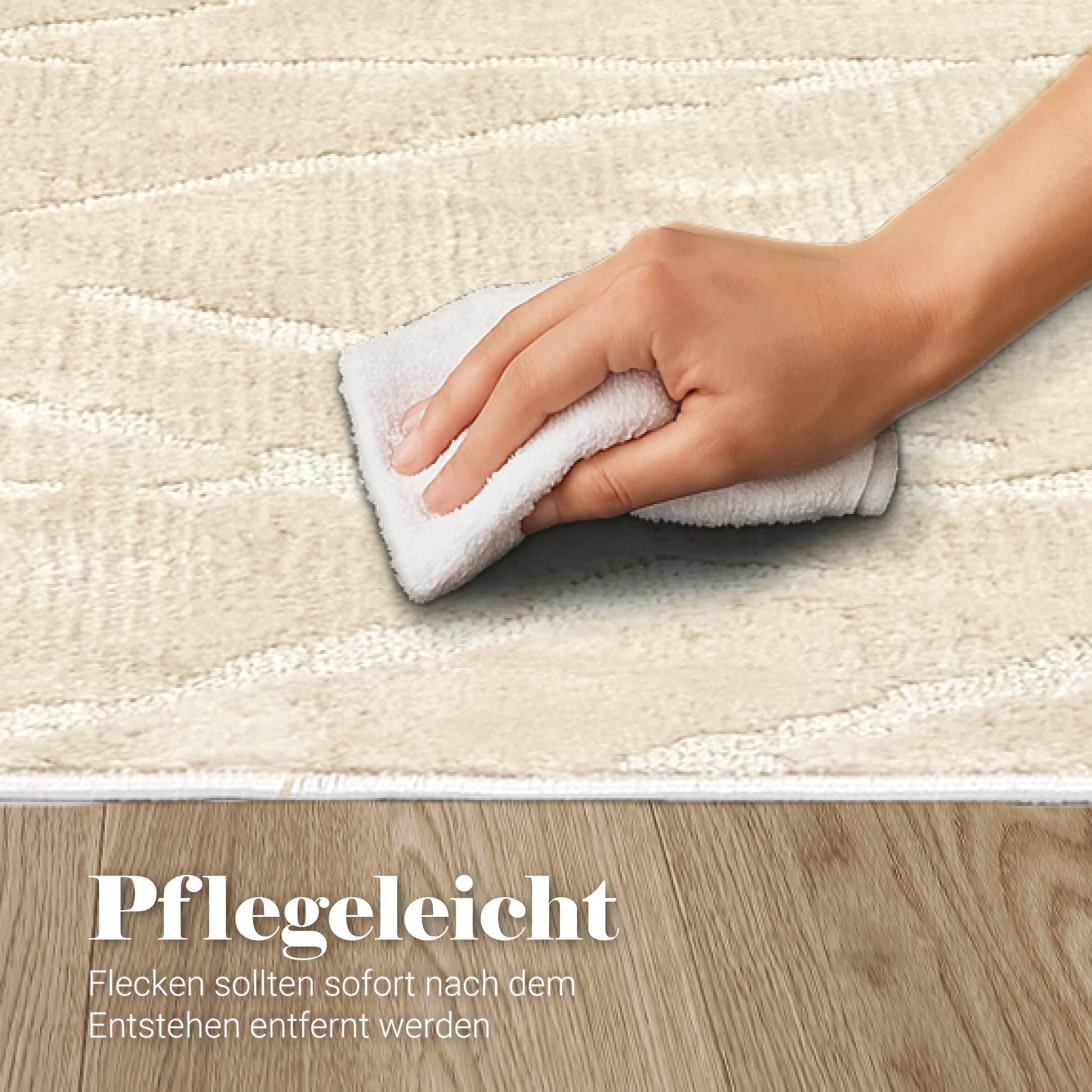 Wohnteppich Lou D.252 C.006 Rauten creme
