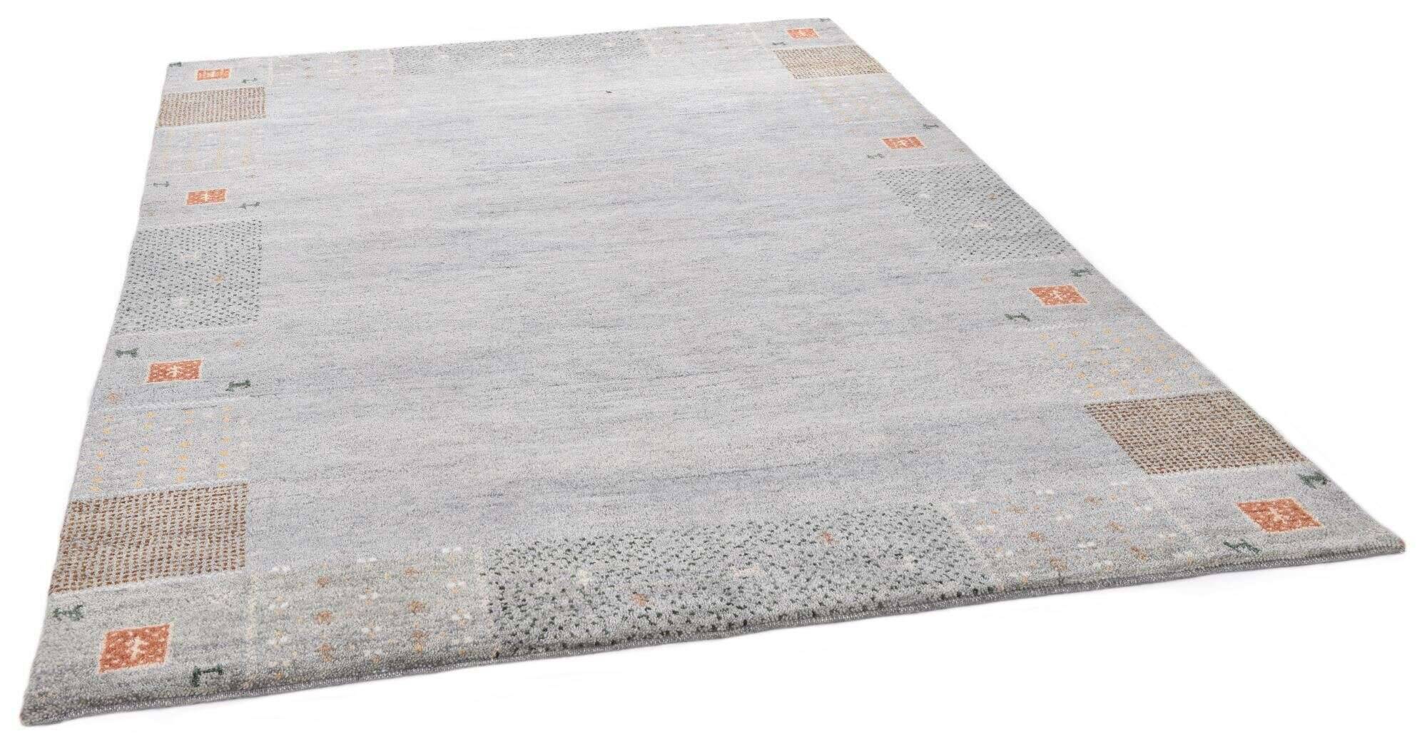 denver_1999_650grey_427225_2 Gabbeh Teppich Denver Handgeknüpft Schurwolle Klassisch