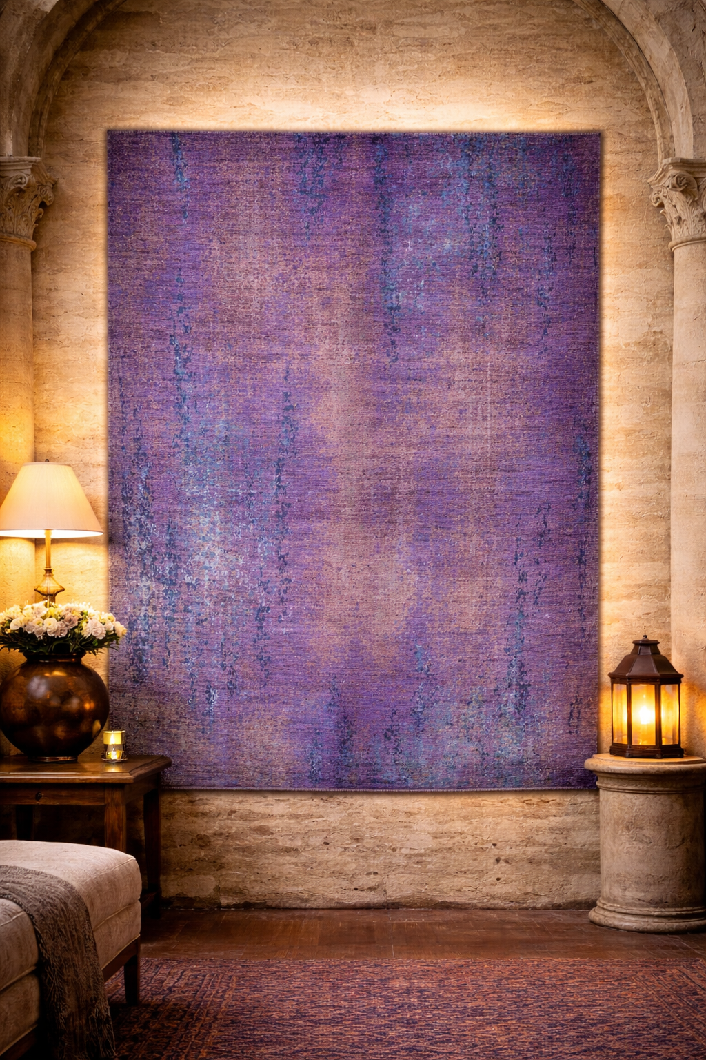 Vintage Teppich Toulouse Handgeknüpft 169x253 cm Schurwolle