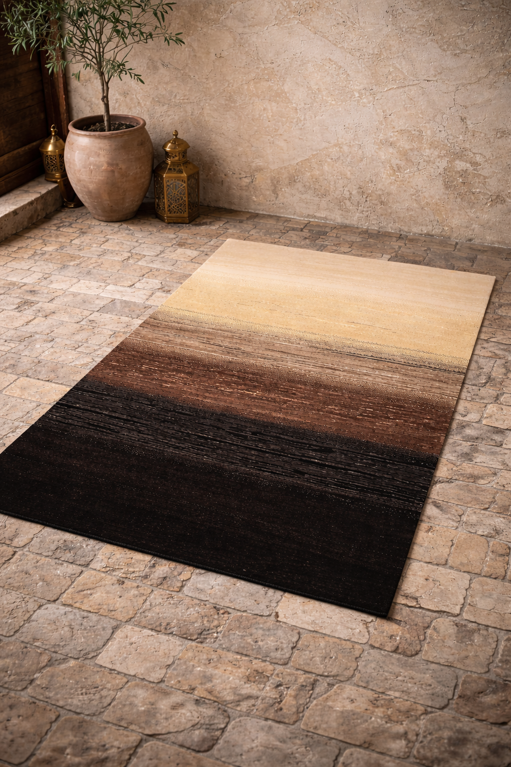 Wunschmaß Teppich Lomato-Showa-2 Handgeknüpft Designteppich Wunschmaß Teppich Lomato-Showa-2 Handgeknüpft Designteppich