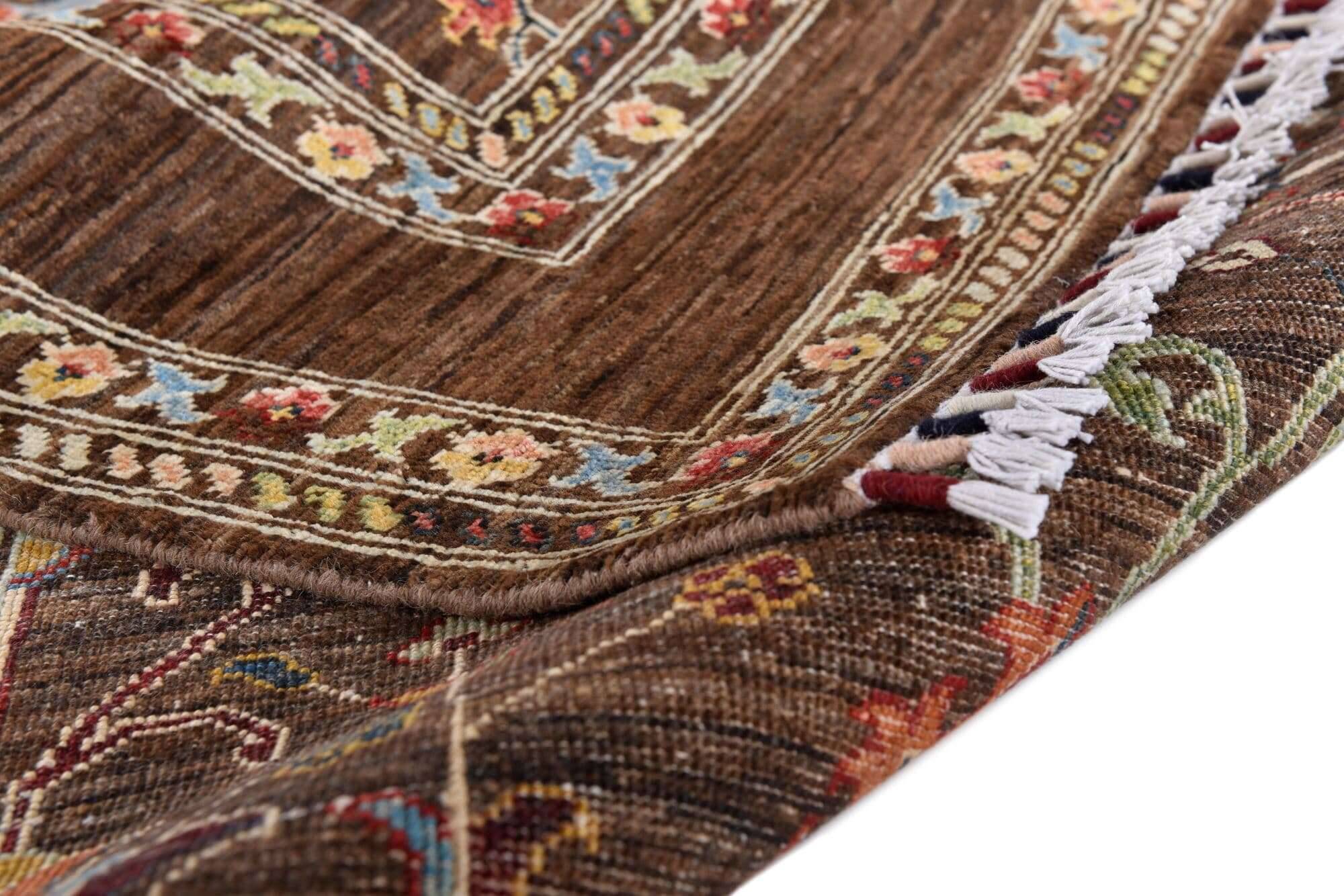 Kandashah_0065_502brownmulti_426031_9 Kandashah Ziegler-Teppich ca: 167 x 241 cm Hochwertiger Teppich aus Pakistan