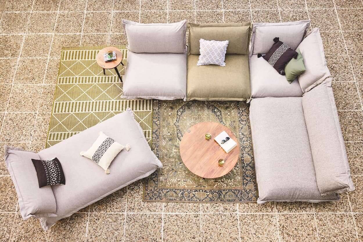 FunkyOutdoor_Geometric_300green_426424_12 Tom Tailor FUNKY IN- OUTDOOR Teppich Geometric Flachgewebe