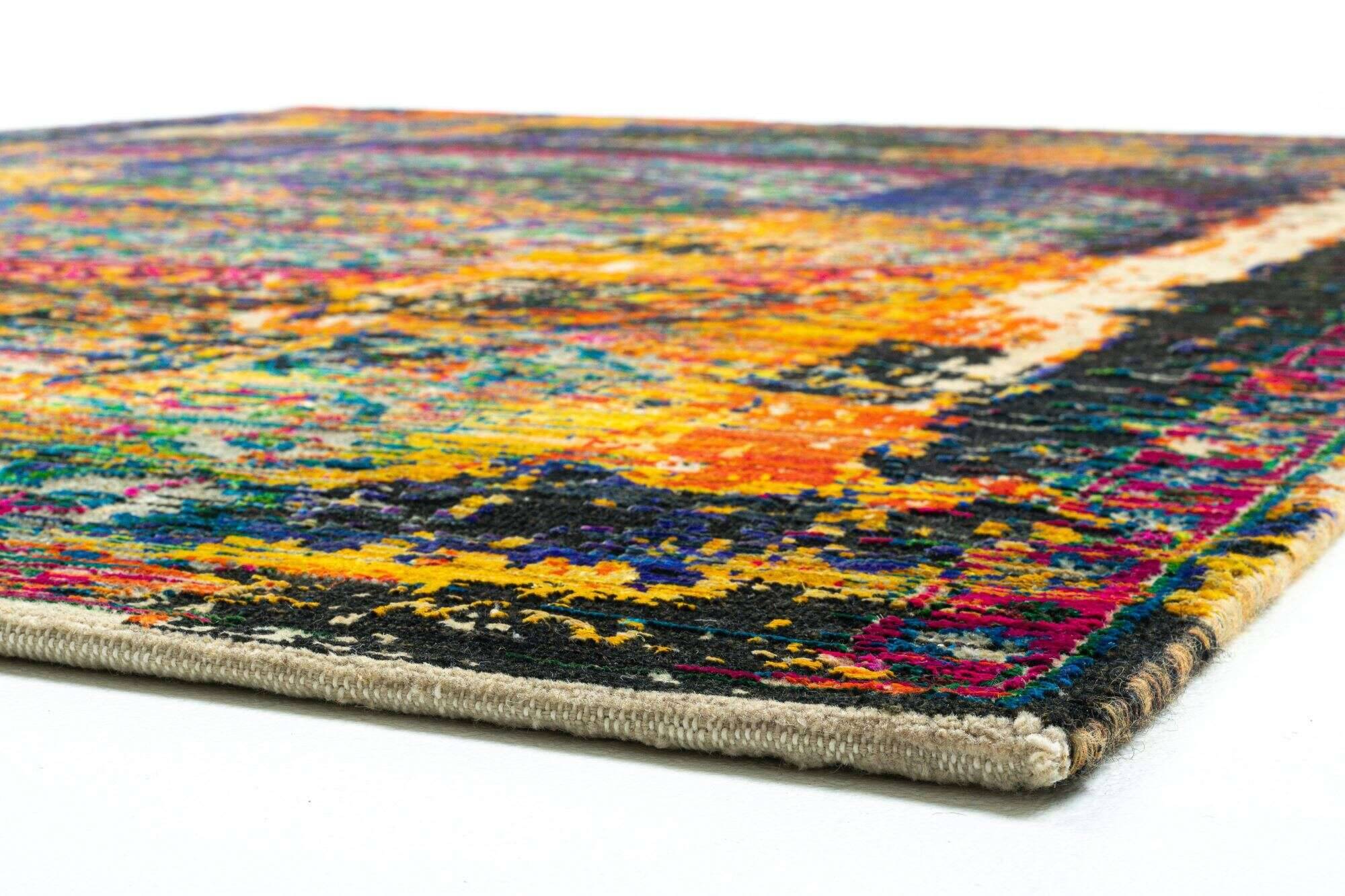 sarisuperior_4776_610blackmulti_434581_19 Teppich Sari Superior Orient Handgeknüpft im Wunschmaß