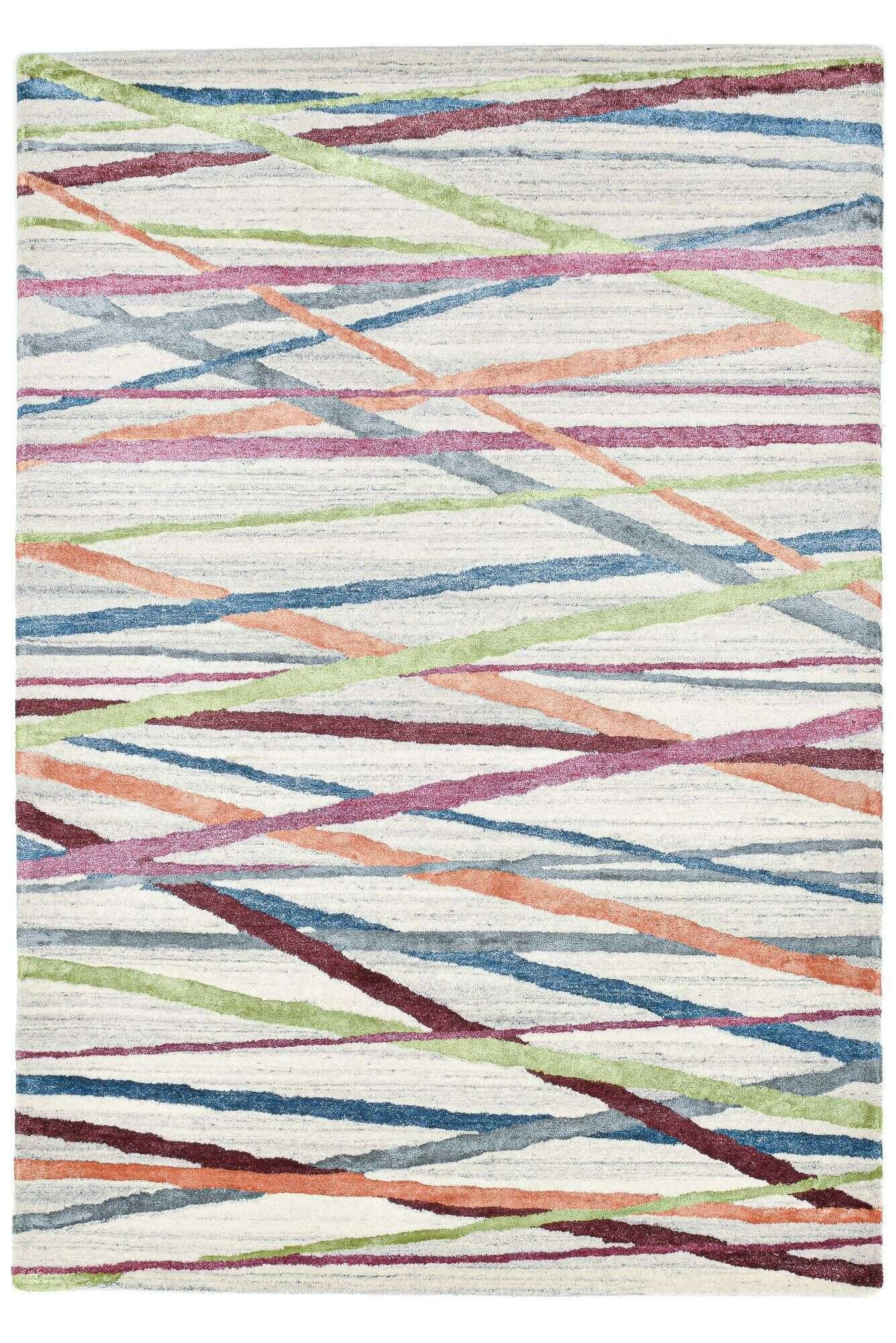 bloom_zo-3194-19_553beigemulti_416684_1 Teppich Modern Handtuft 160x230 cm Wolle und Viskose Wohnteppiche